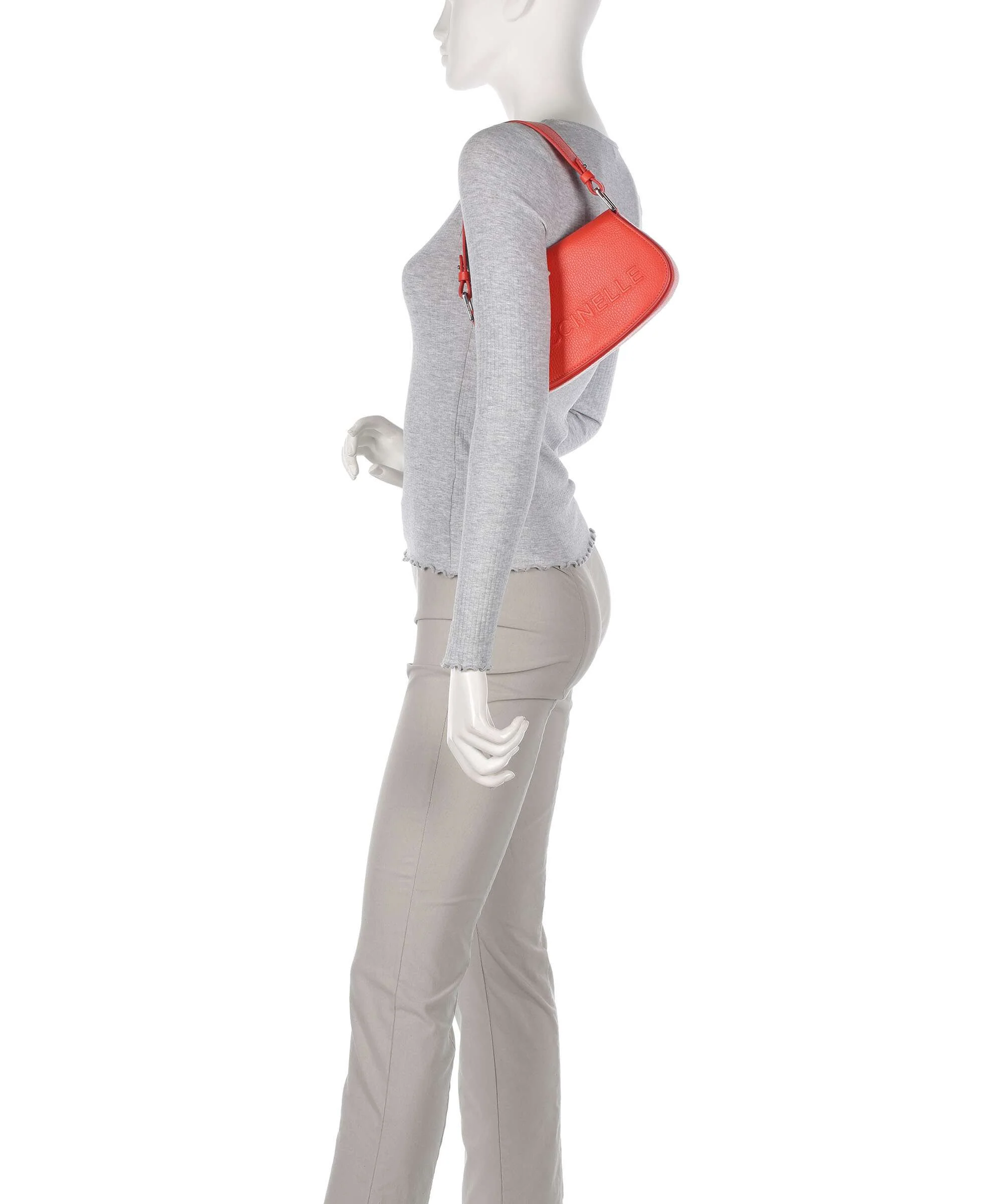 Coccinelle Myrtha Maxi Logo Torba na ramię gazpacho - Image 3