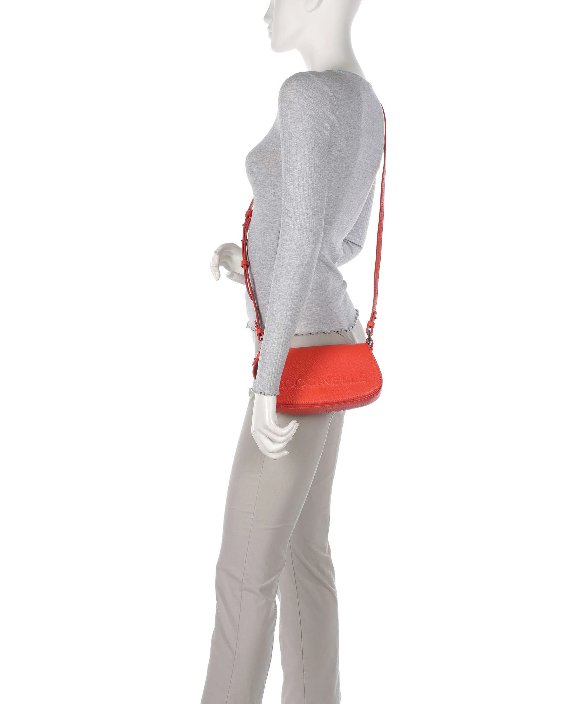 Coccinelle Myrtha Maxi Logo Torba na ramię gazpacho - Image 4