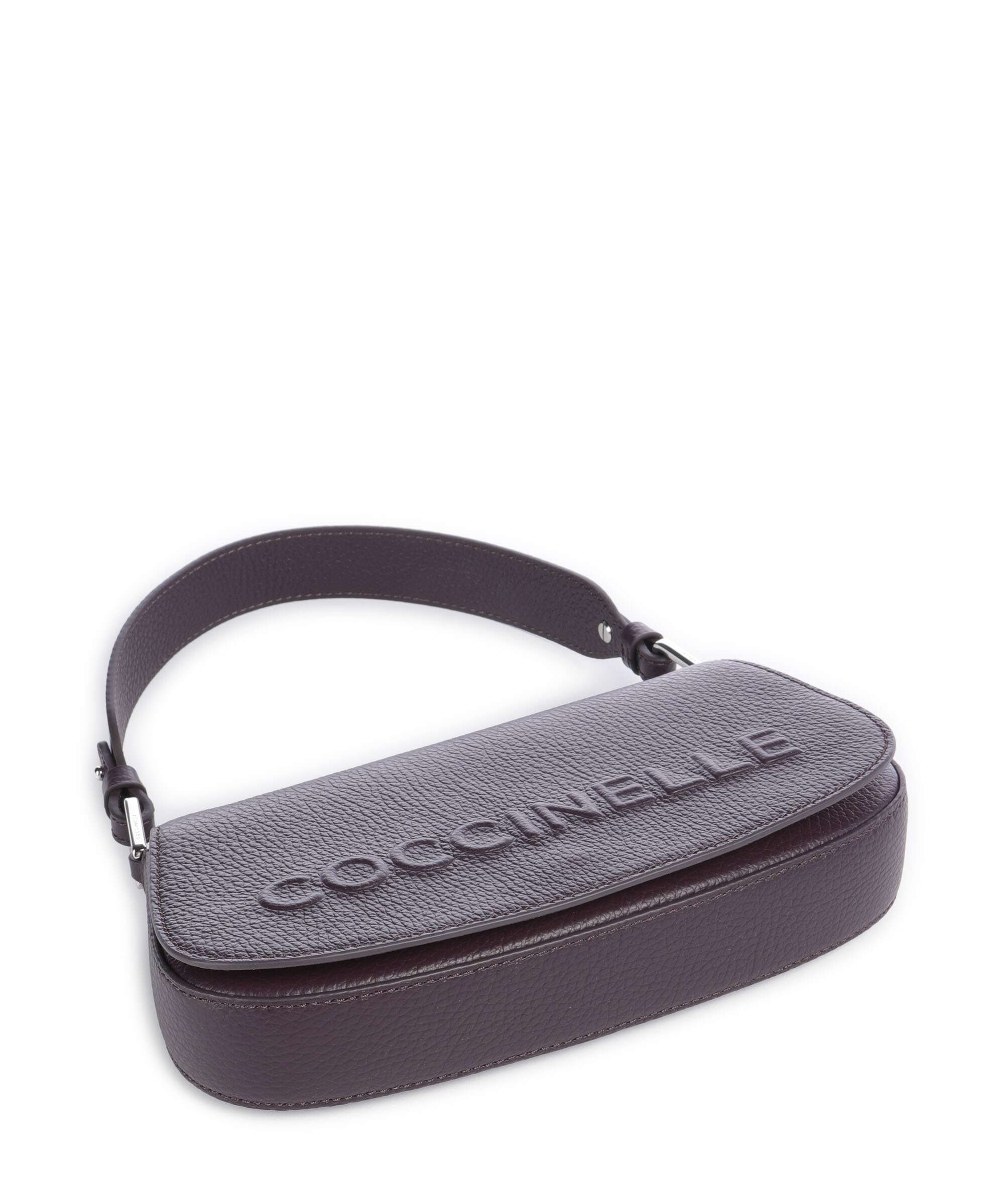 Coccinelle Myrtha Maxi Logo Torba na ramię prune - Image 6