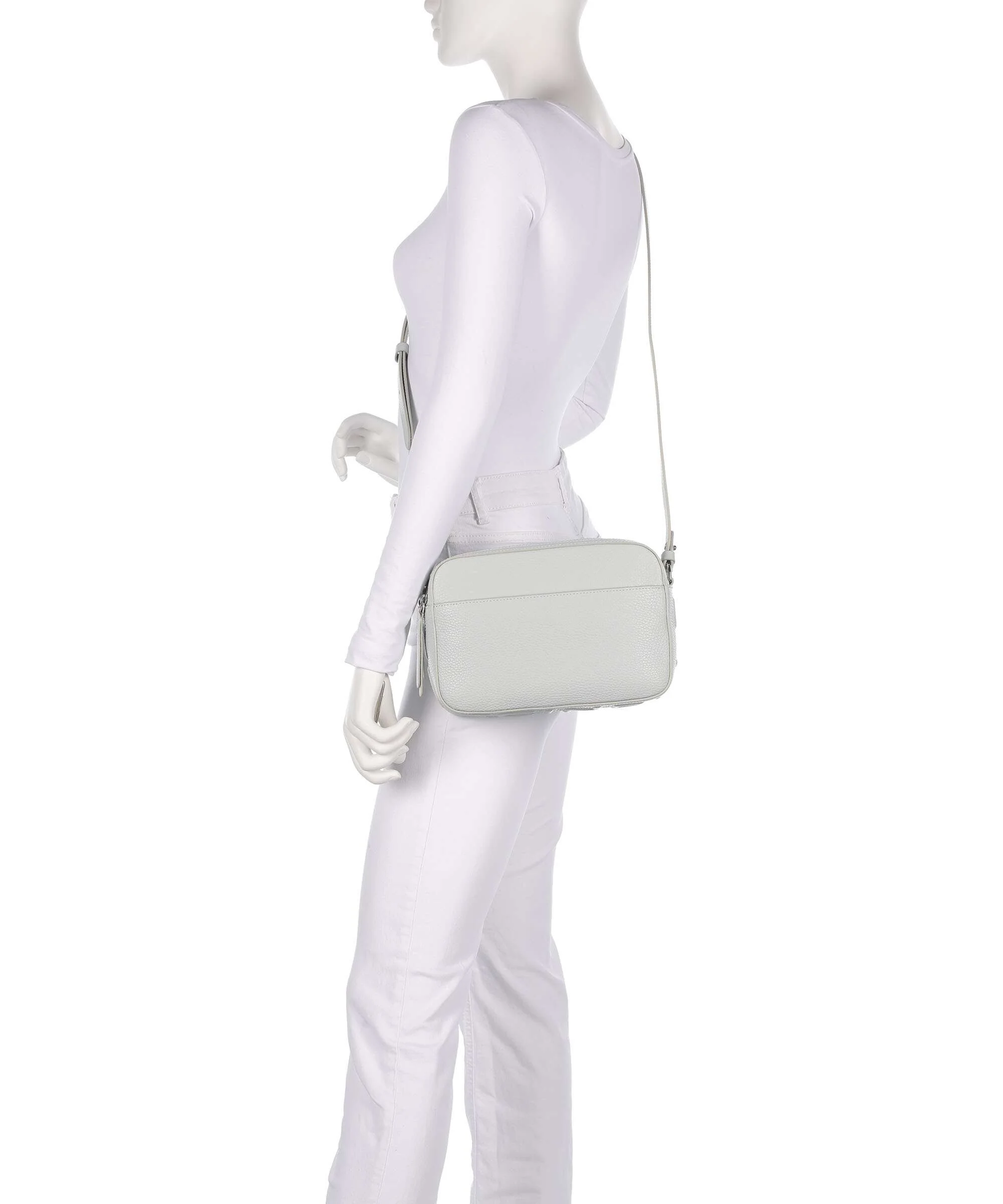 Coccinelle Myrtha Maxi Logo Torba przez ramię snow - Image 3