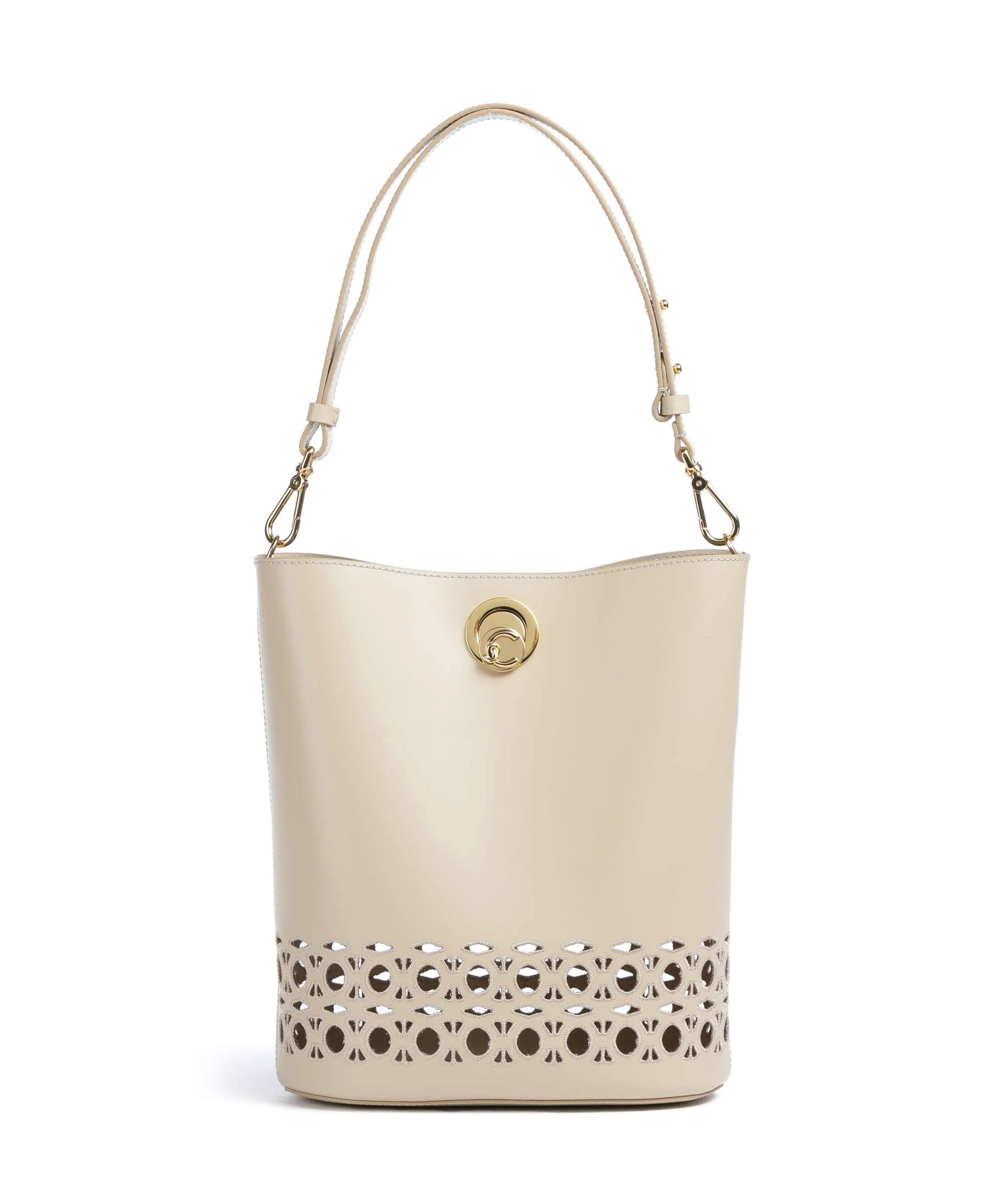 Coccinelle Nikla Monogram Sangallo Torebka worek sandshell