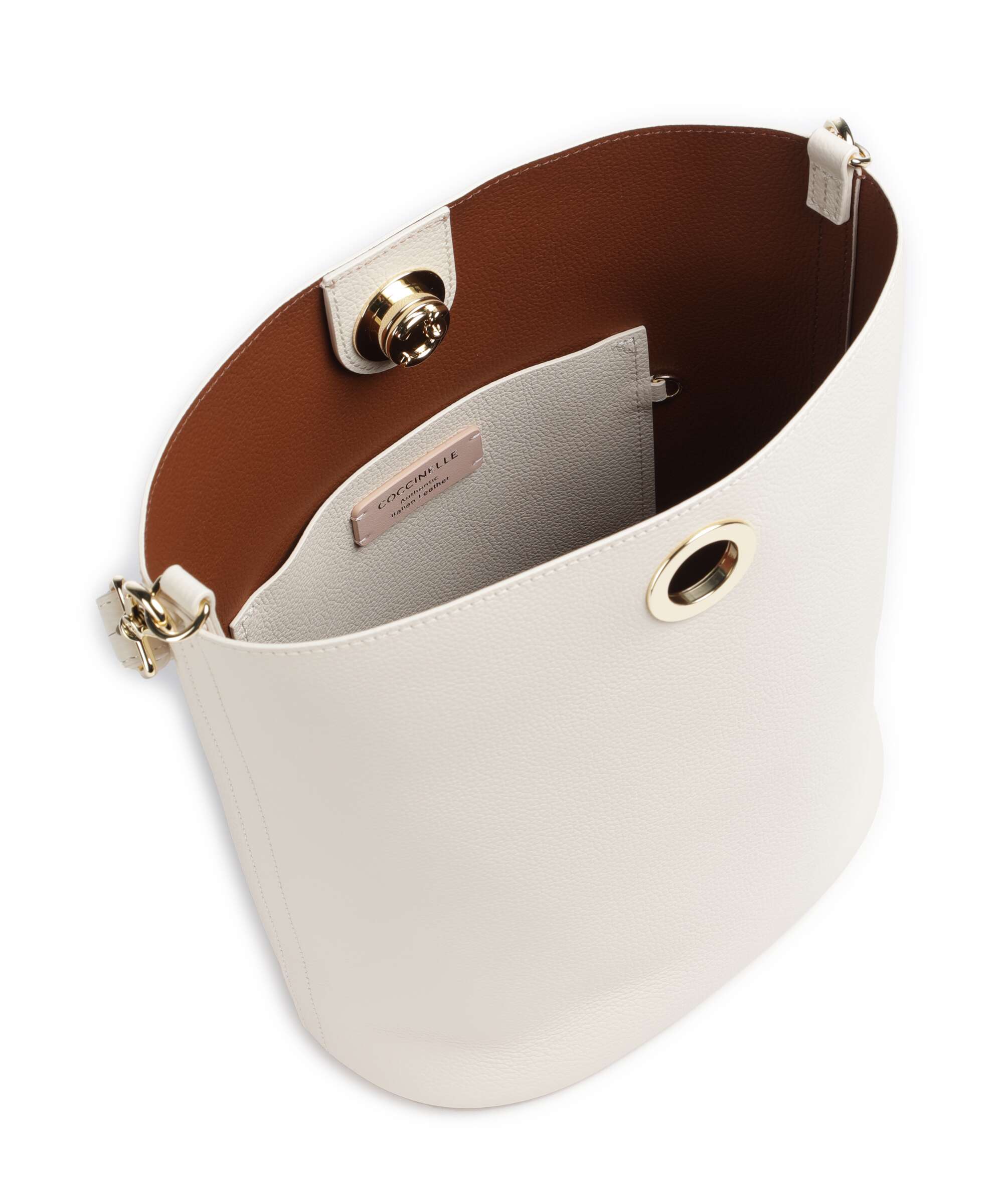 Coccinelle Nikla Torebka worek pearl/cognac - Image 5