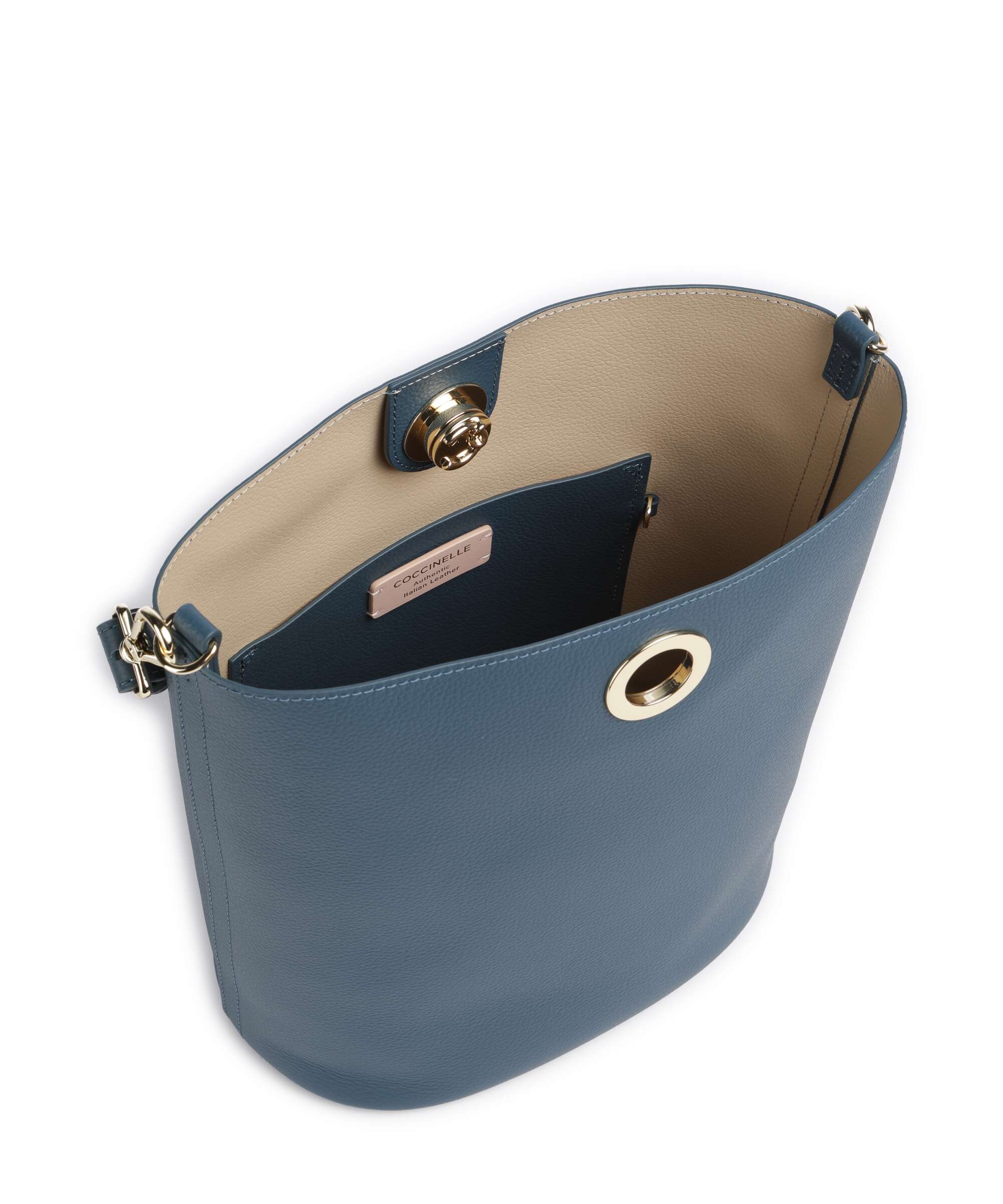 Coccinelle Nikla Torebka worek deep blue/sandshell - Image 5