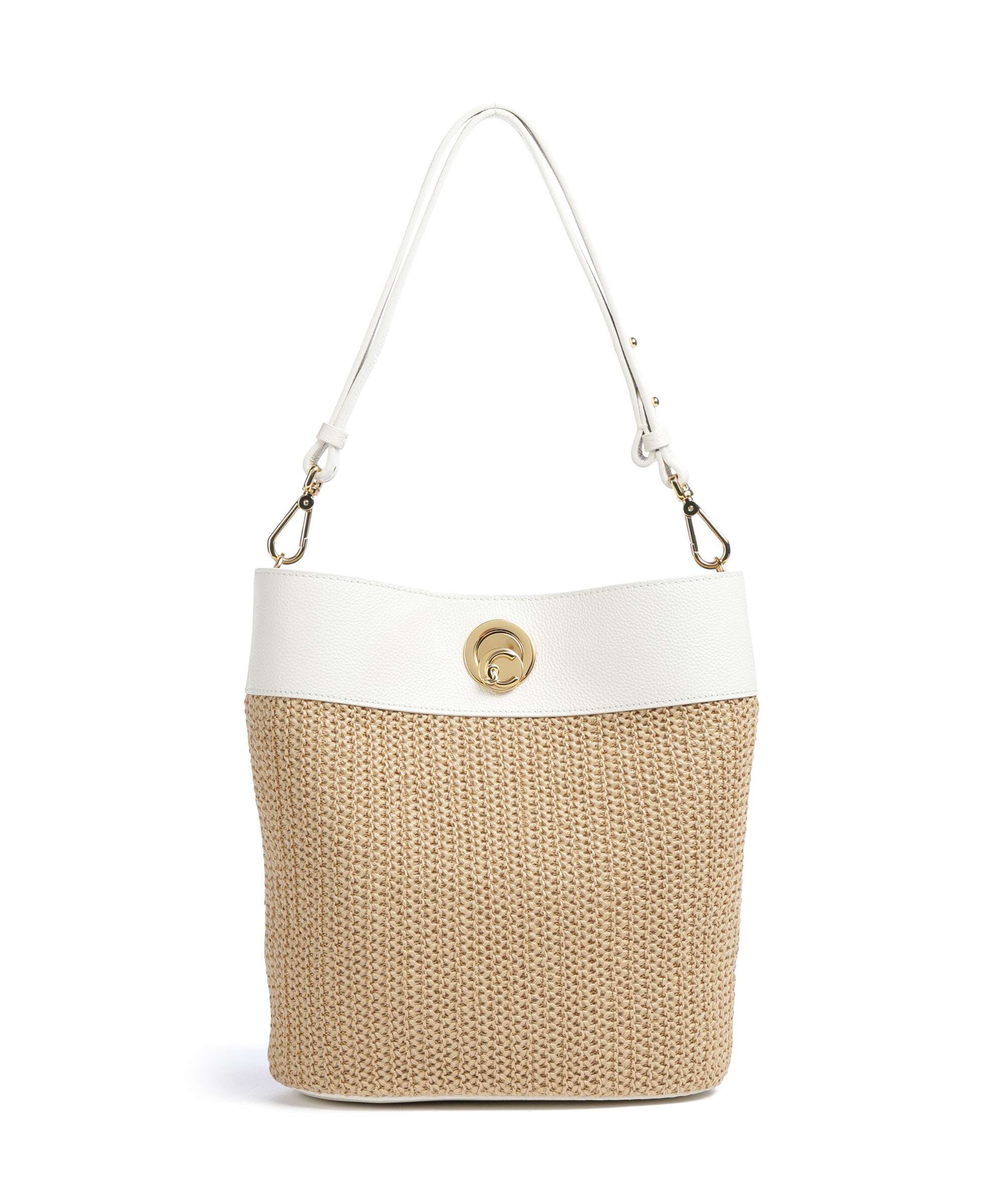 Coccinelle Nikla Torebka worek natural/pearl