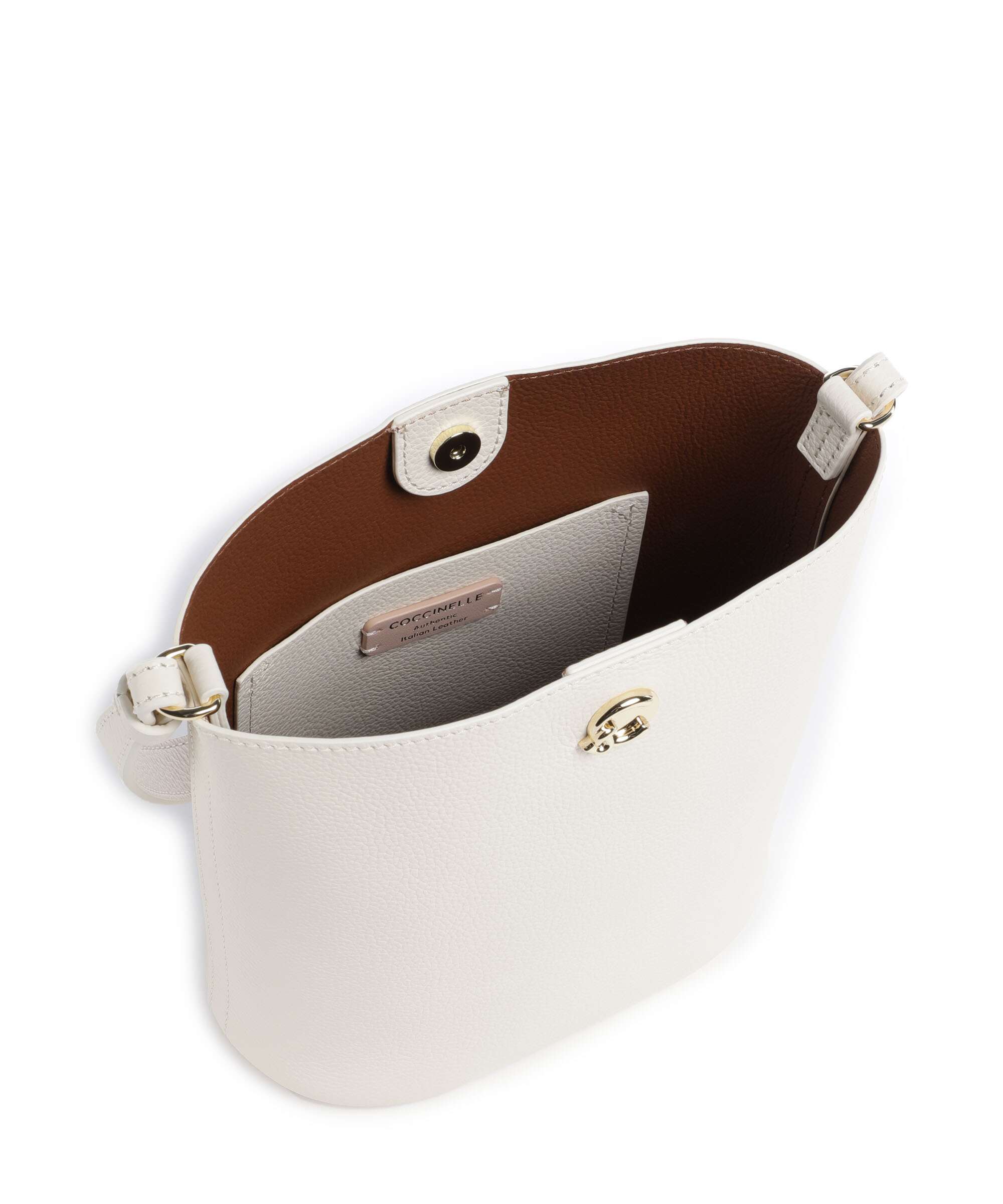 Coccinelle Nikla Torebka worek pearl/cognac - Image 6