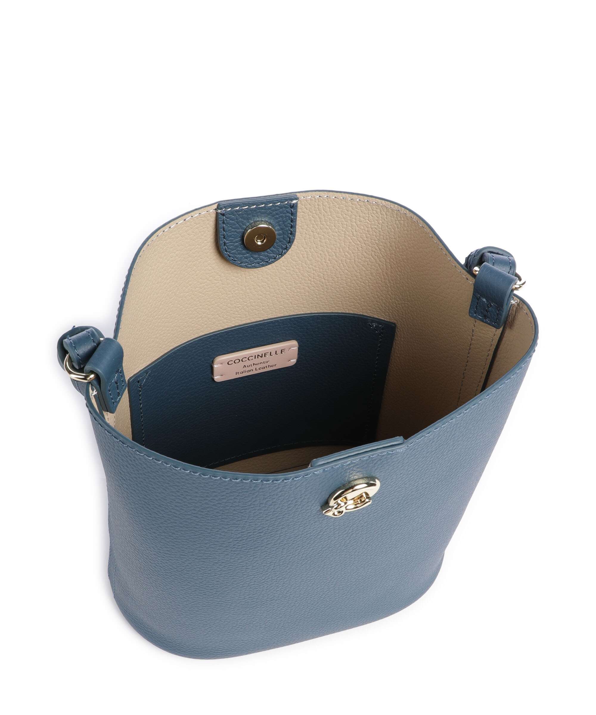 Coccinelle Nikla Torebka worek deep blue/sandshell - Image 6