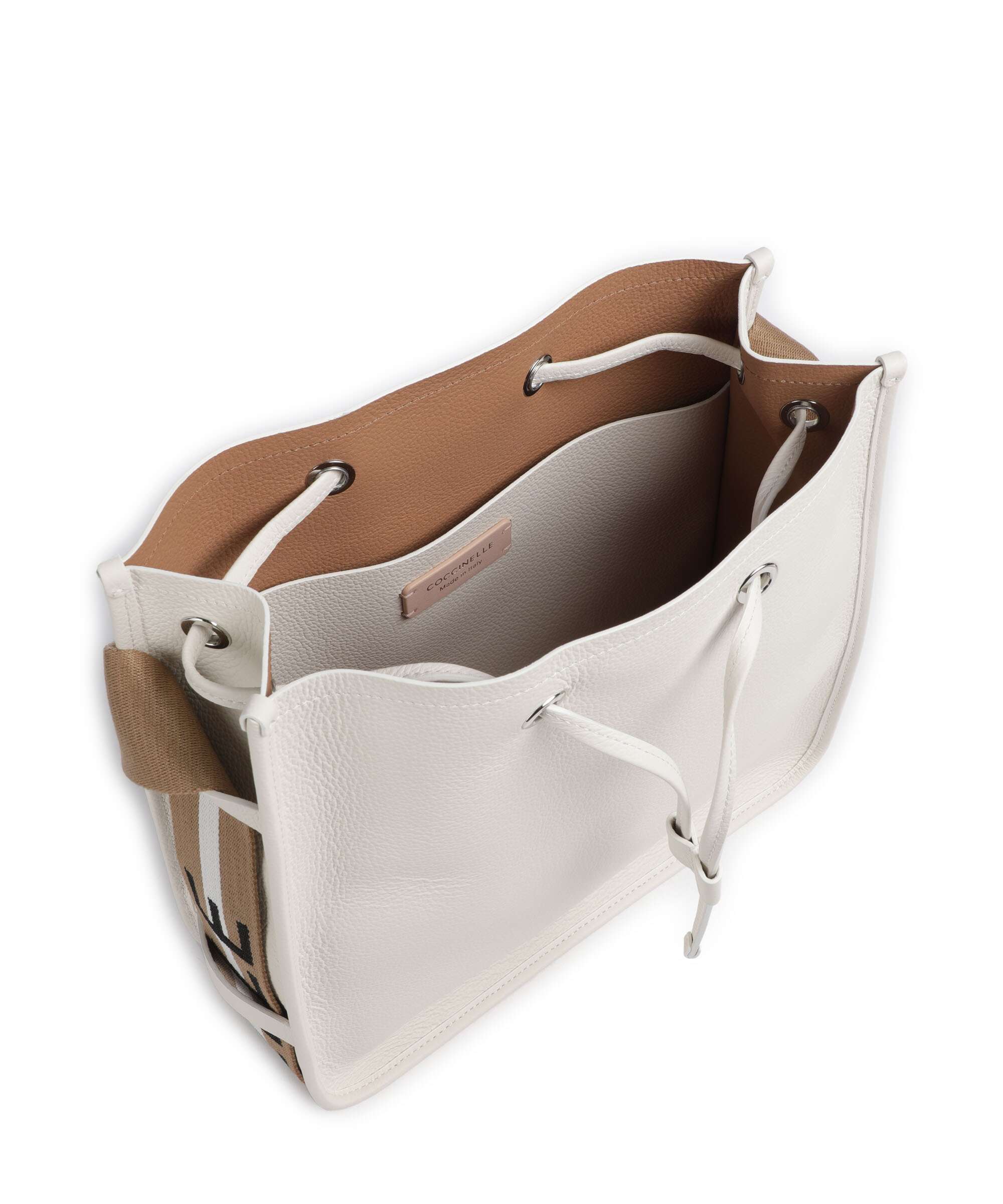 Coccinelle Raquel Torebka worek blanco/skin - Image 6