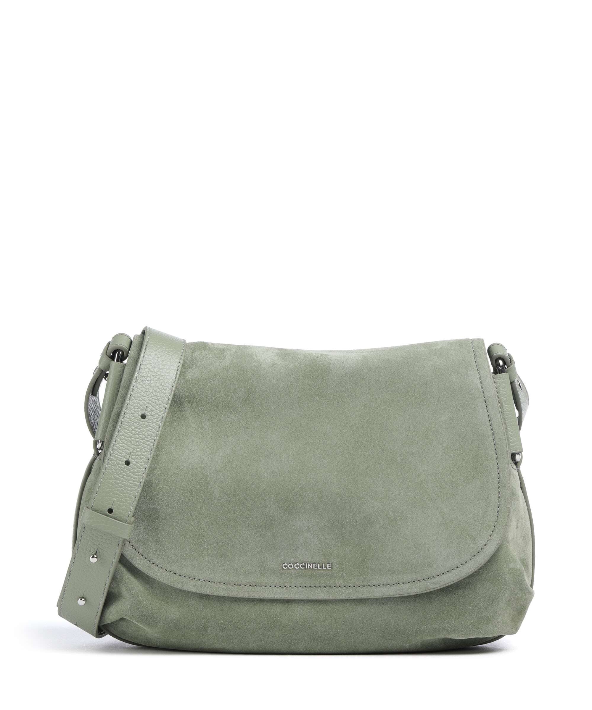 Coccinelle Rebekka Suede Torba na ramię greenery