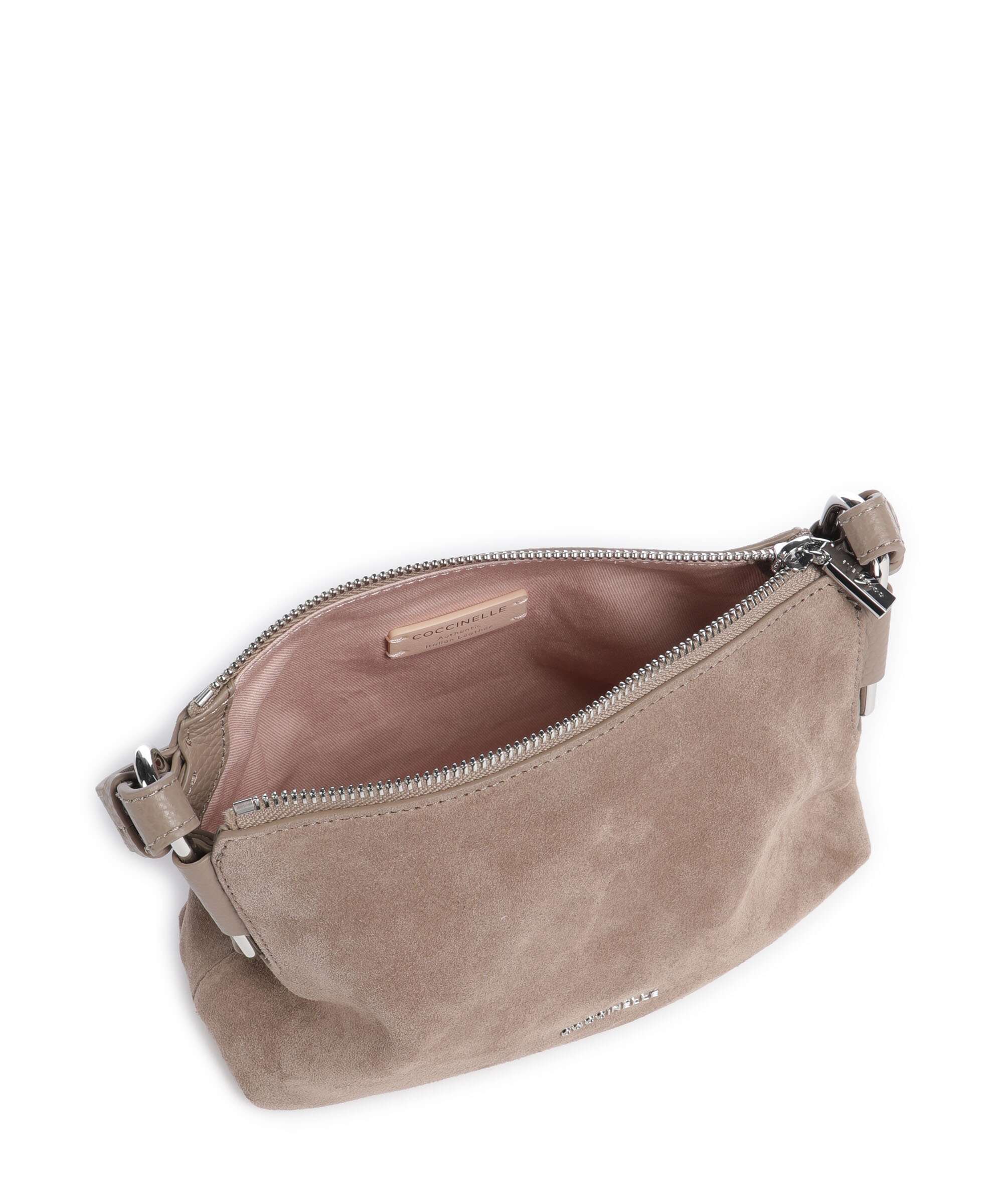 Coccinelle Rebekka Suede Torba na ramię warm taupe - Image 7