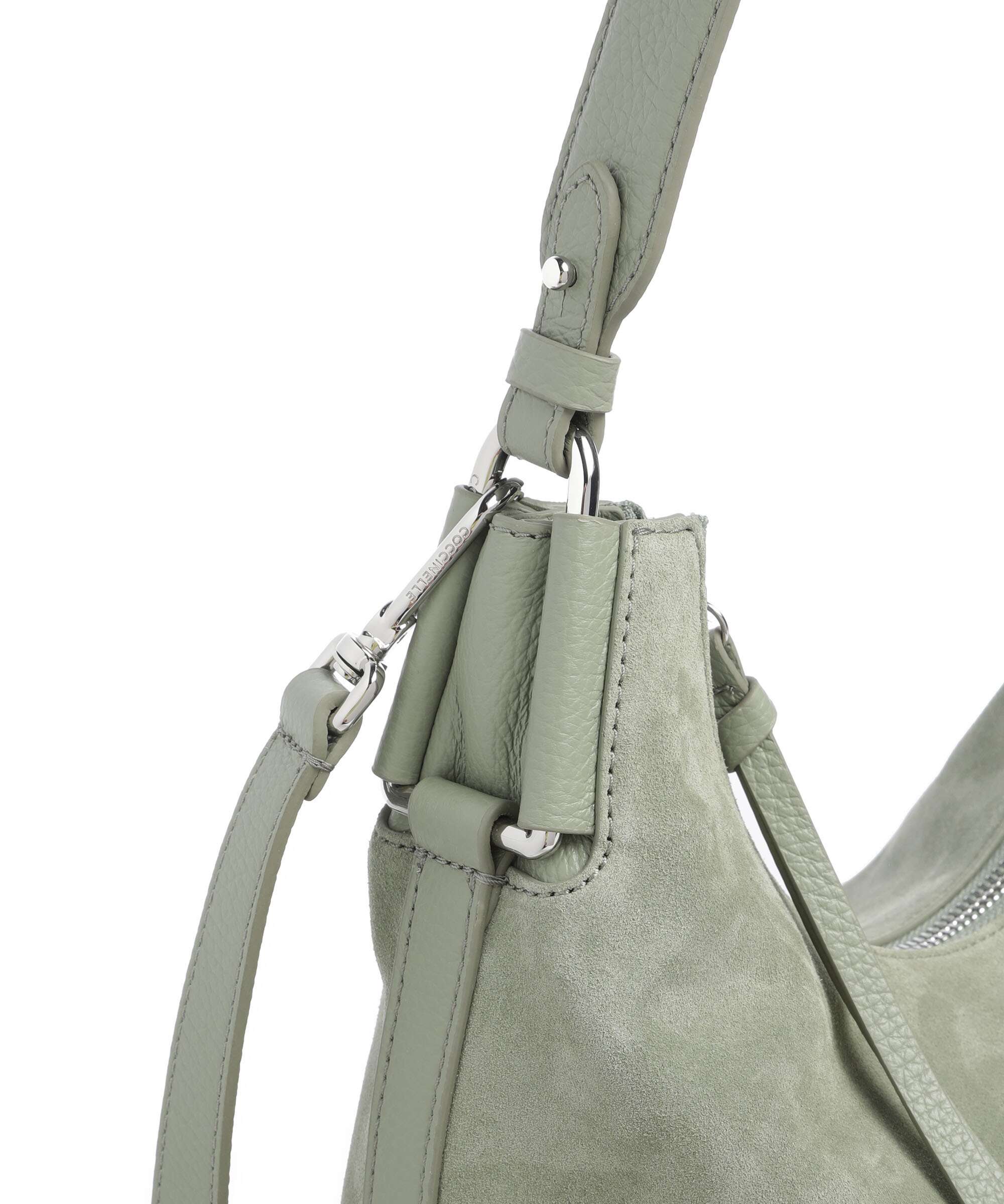 Coccinelle Rebekka Suede Torebka worek greenery - Image 5