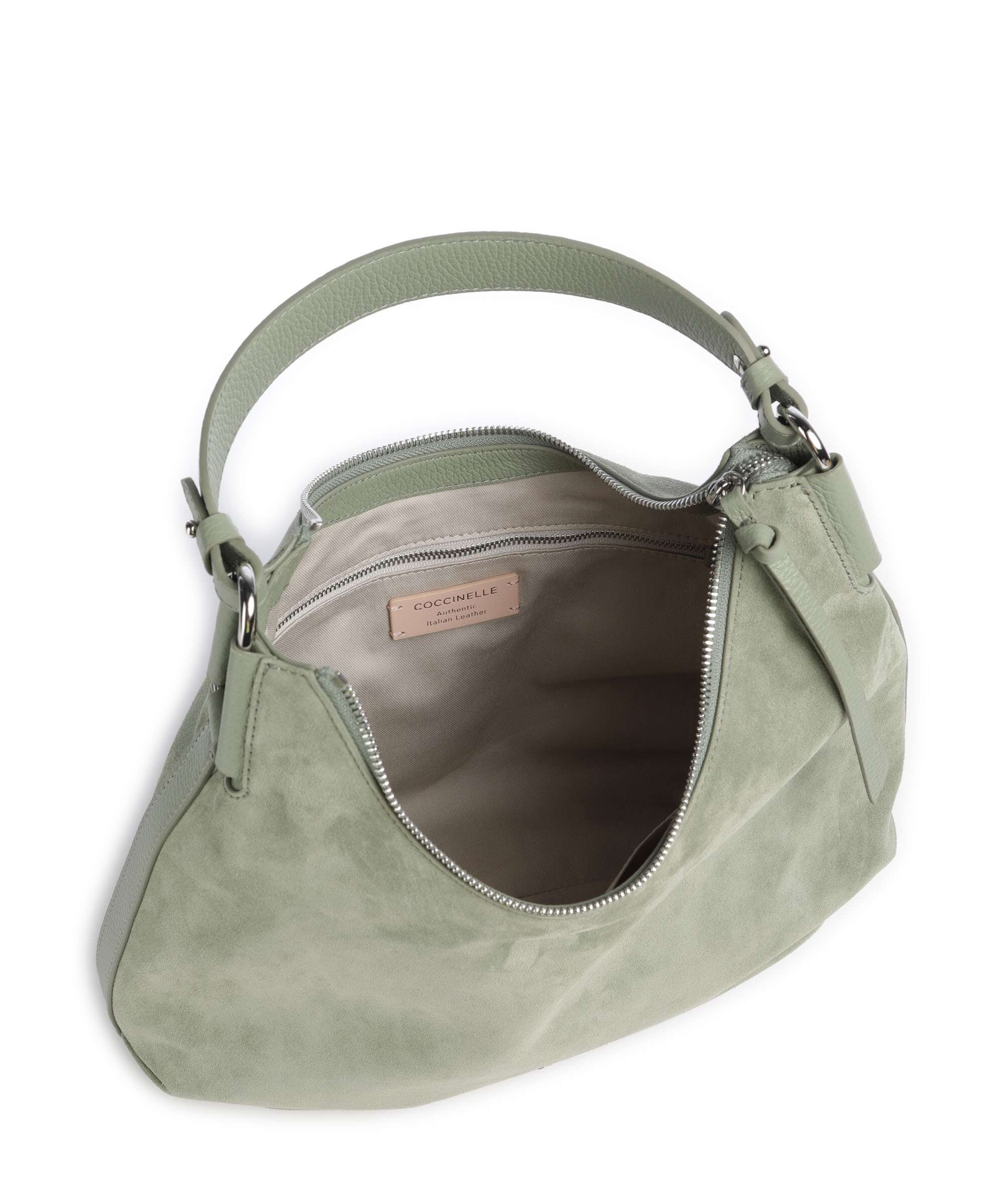 Coccinelle Rebekka Suede Torebka worek greenery - Image 7