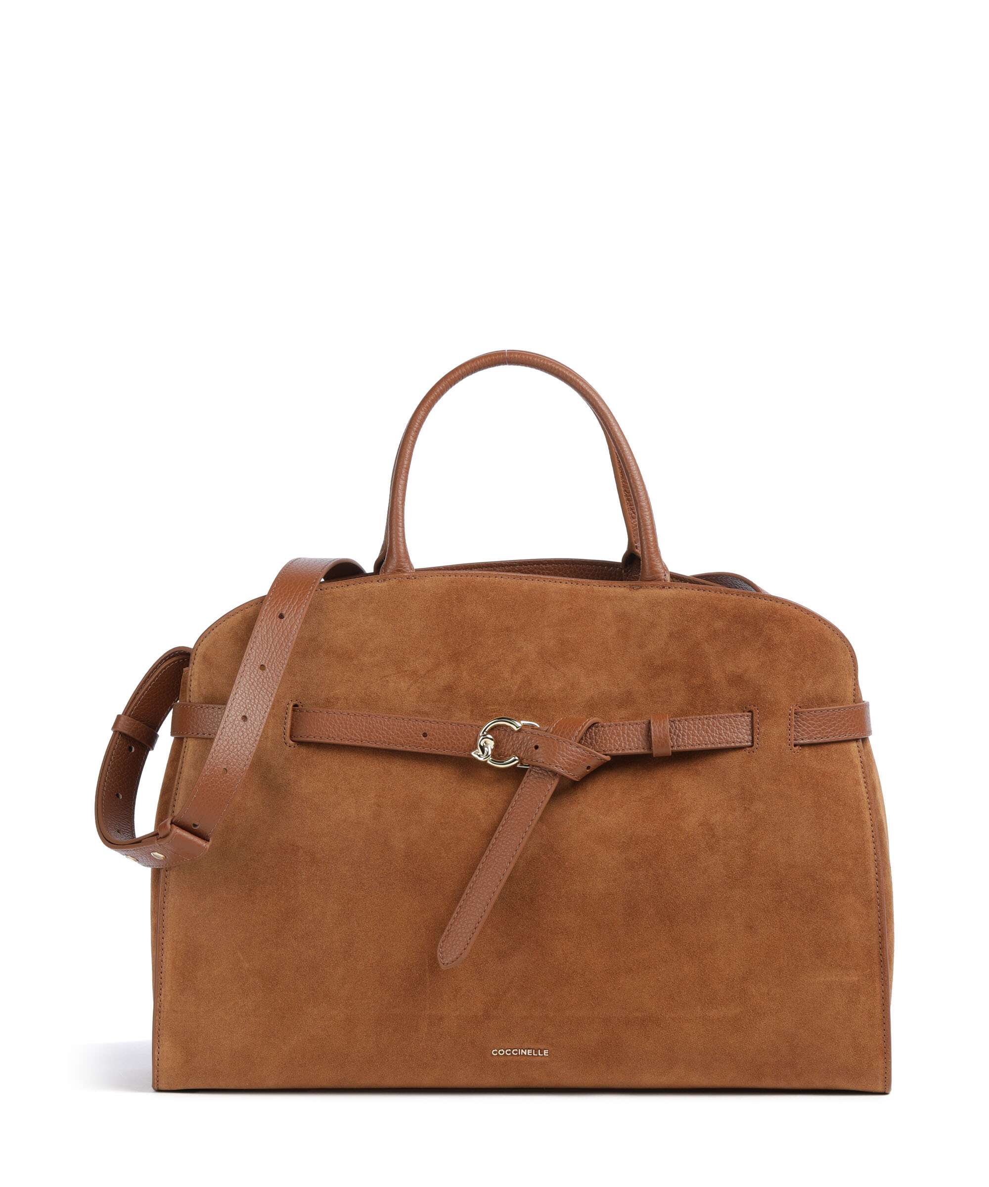 Coccinelle Sabine Suede Torebka cognac