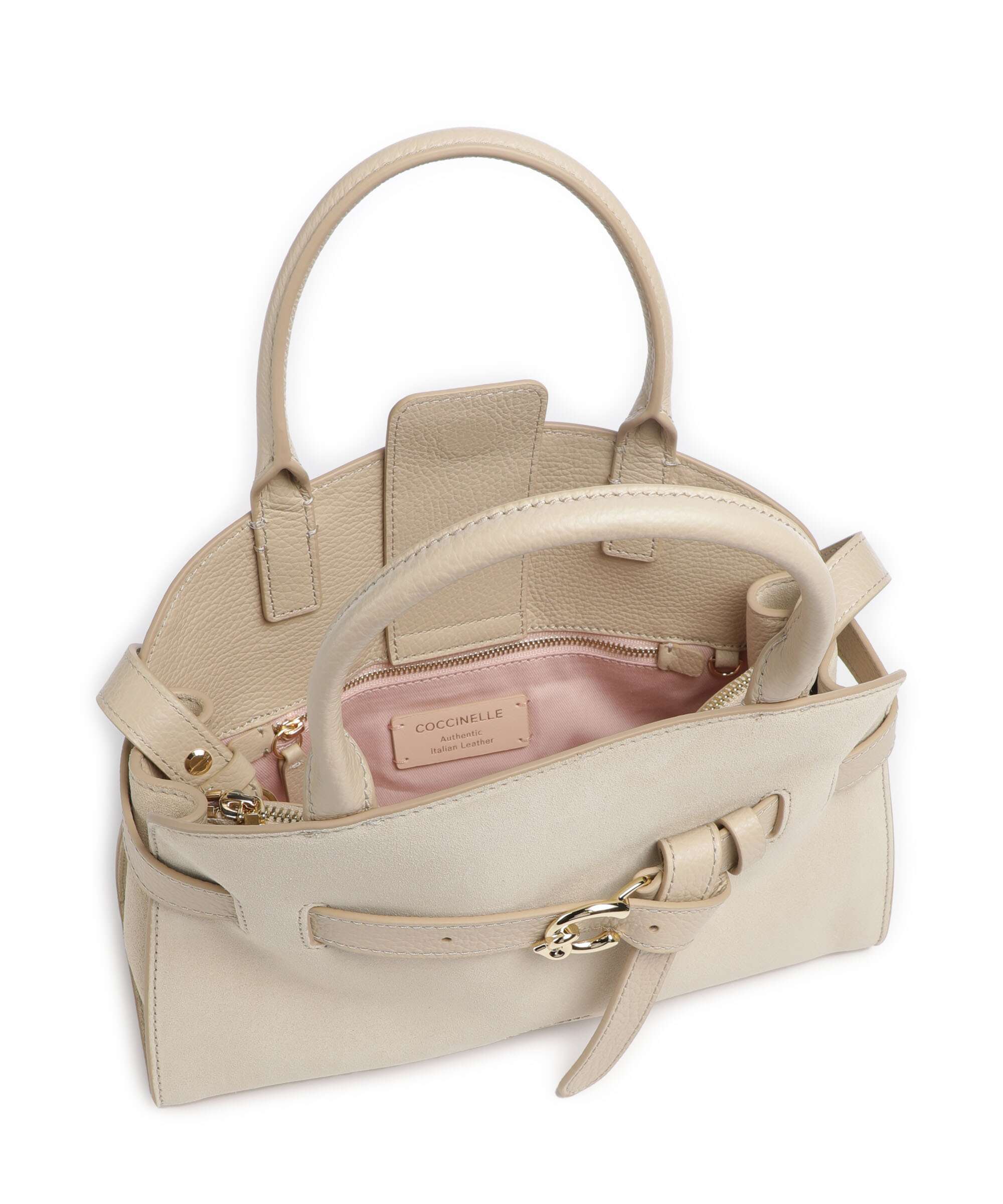 Coccinelle Sabine Suede Torebka sandshell - Image 5