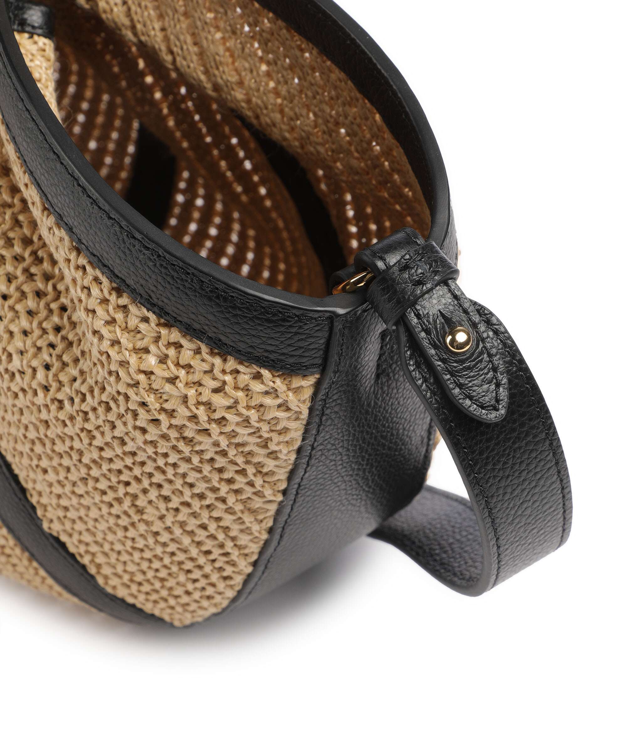 Coccinelle Shell Straw Torebka natural/noir - Image 6