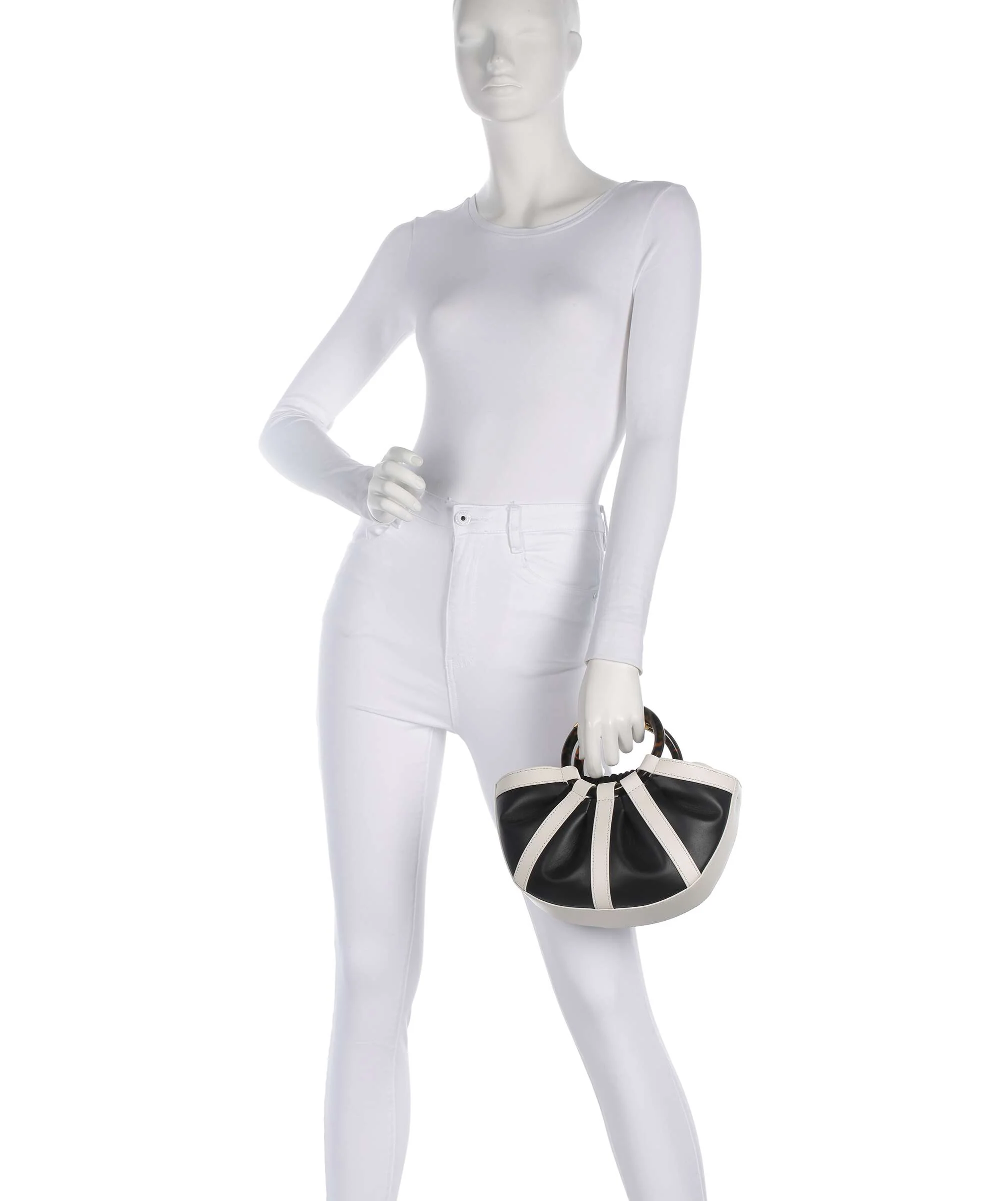 Coccinelle Shell Torebka pearl/noir - Image 3