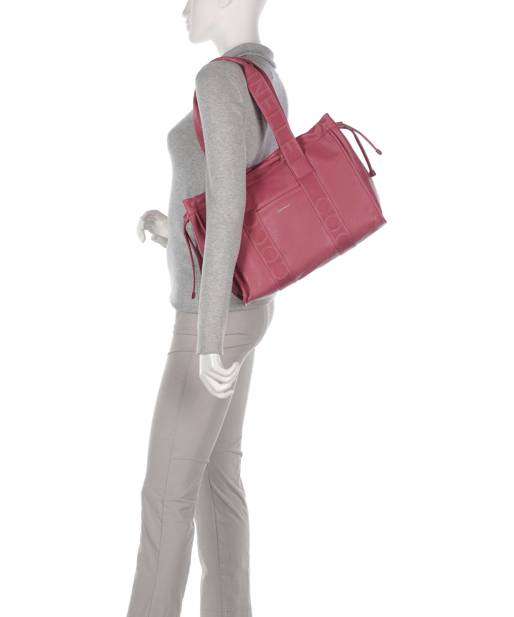 Coccinelle Signature 2Day Torba na zakupy rosewood - Image 3