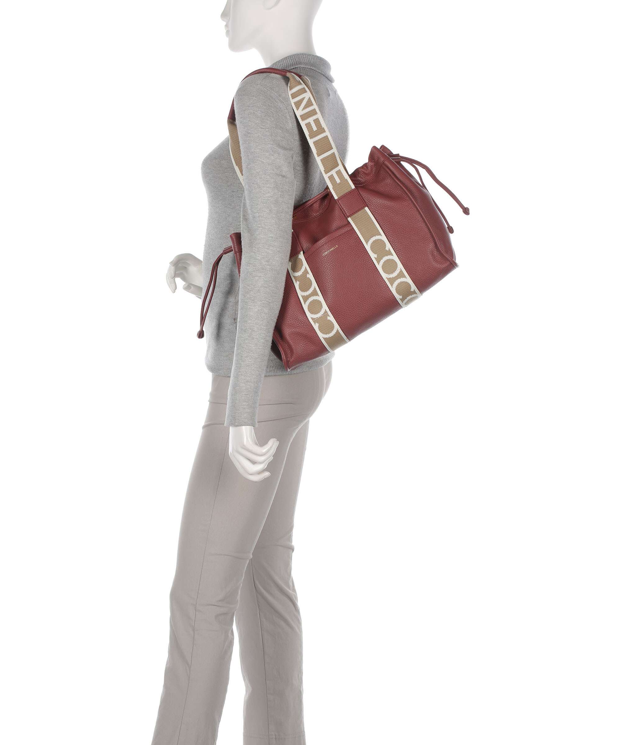 Coccinelle Signature 2Day Torba na zakupy brandy - Image 3