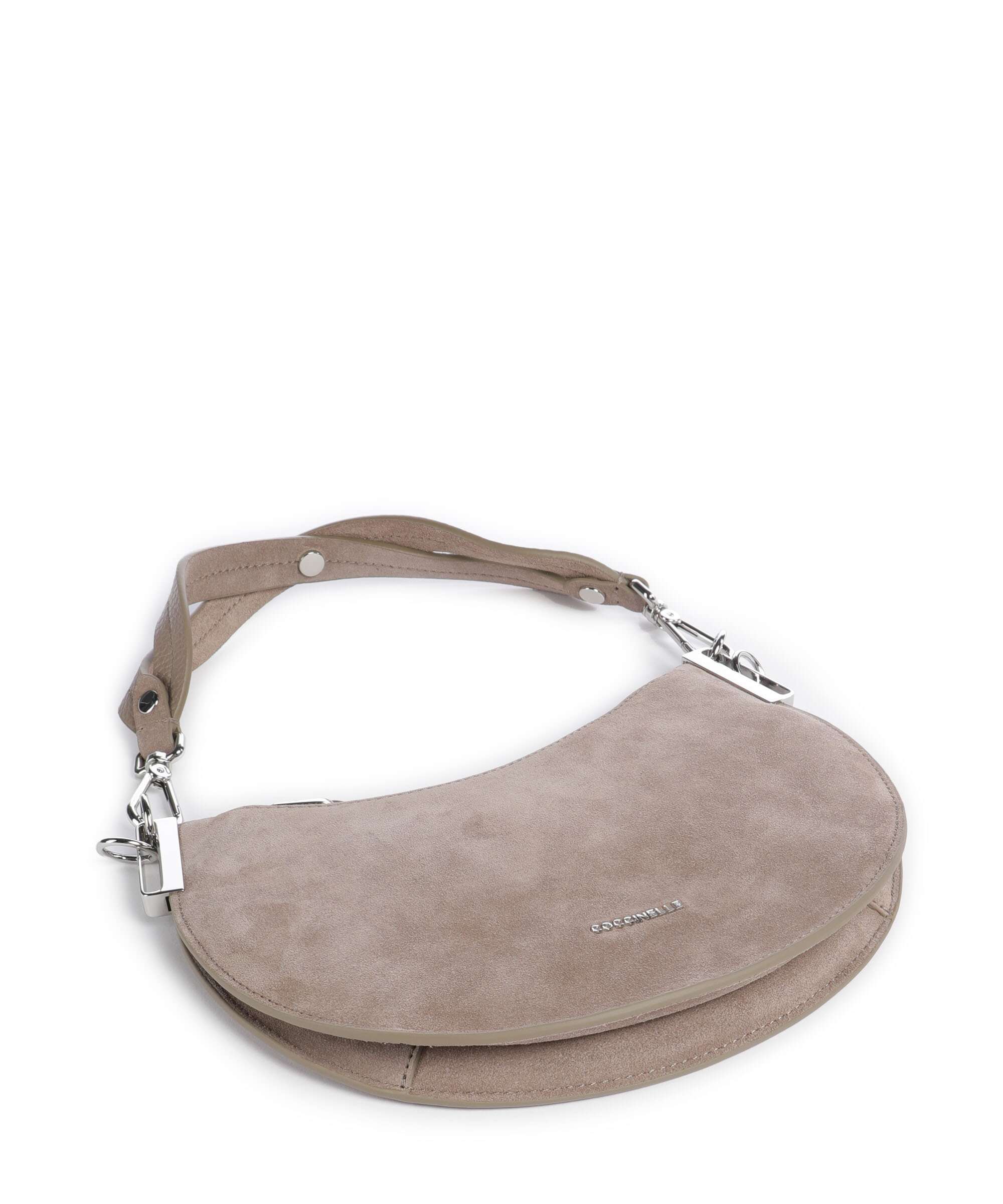 Coccinelle Sunup Suede Torba na ramię warm taupe - Image 6
