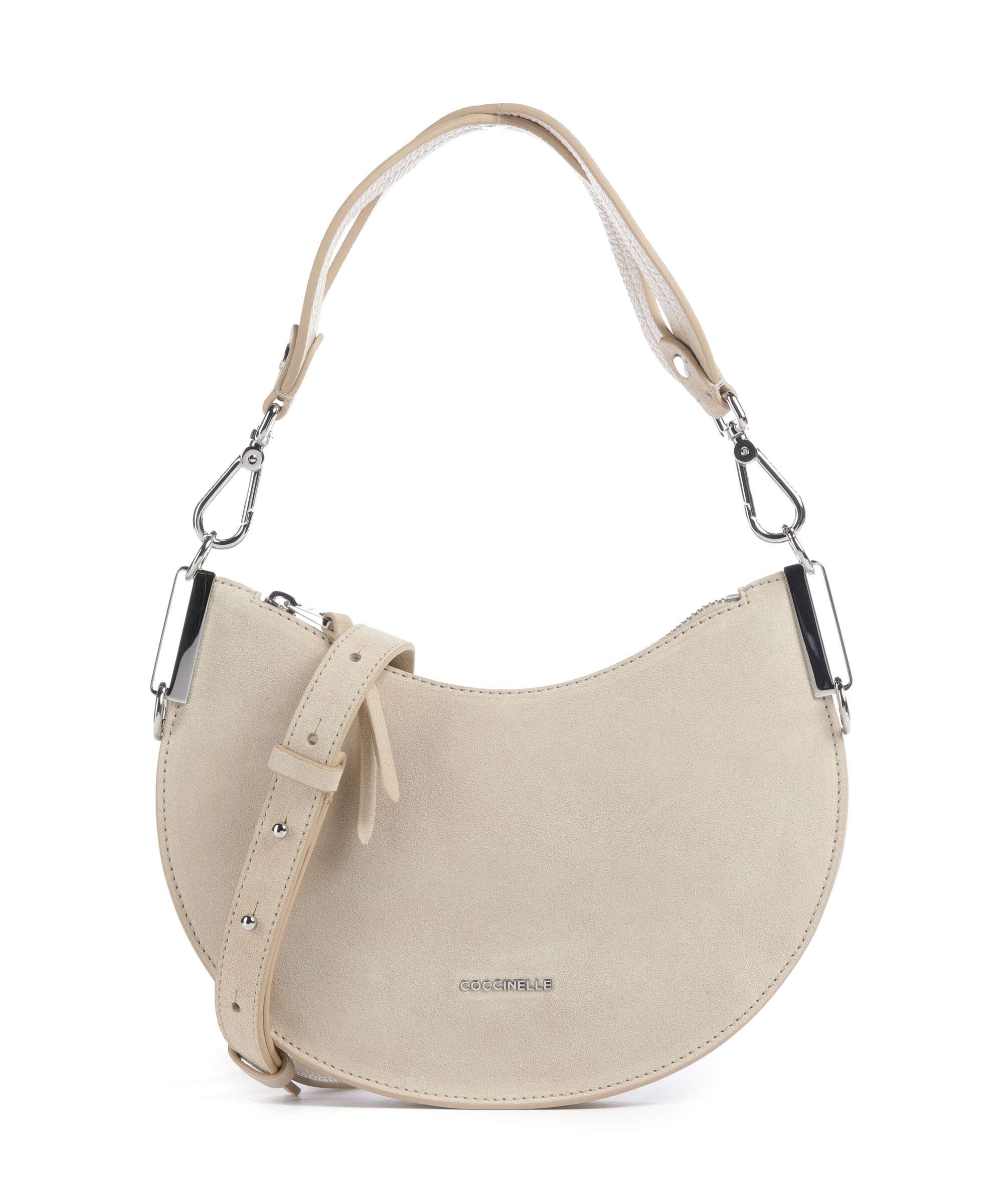 Coccinelle Sunup Suede Torba na ramię sandshell