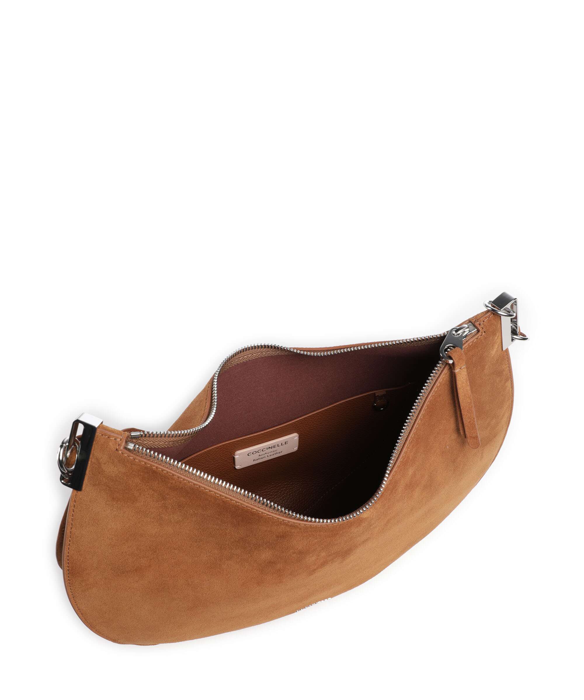 Coccinelle Sunup Suede Torebka worek cognac - Image 6