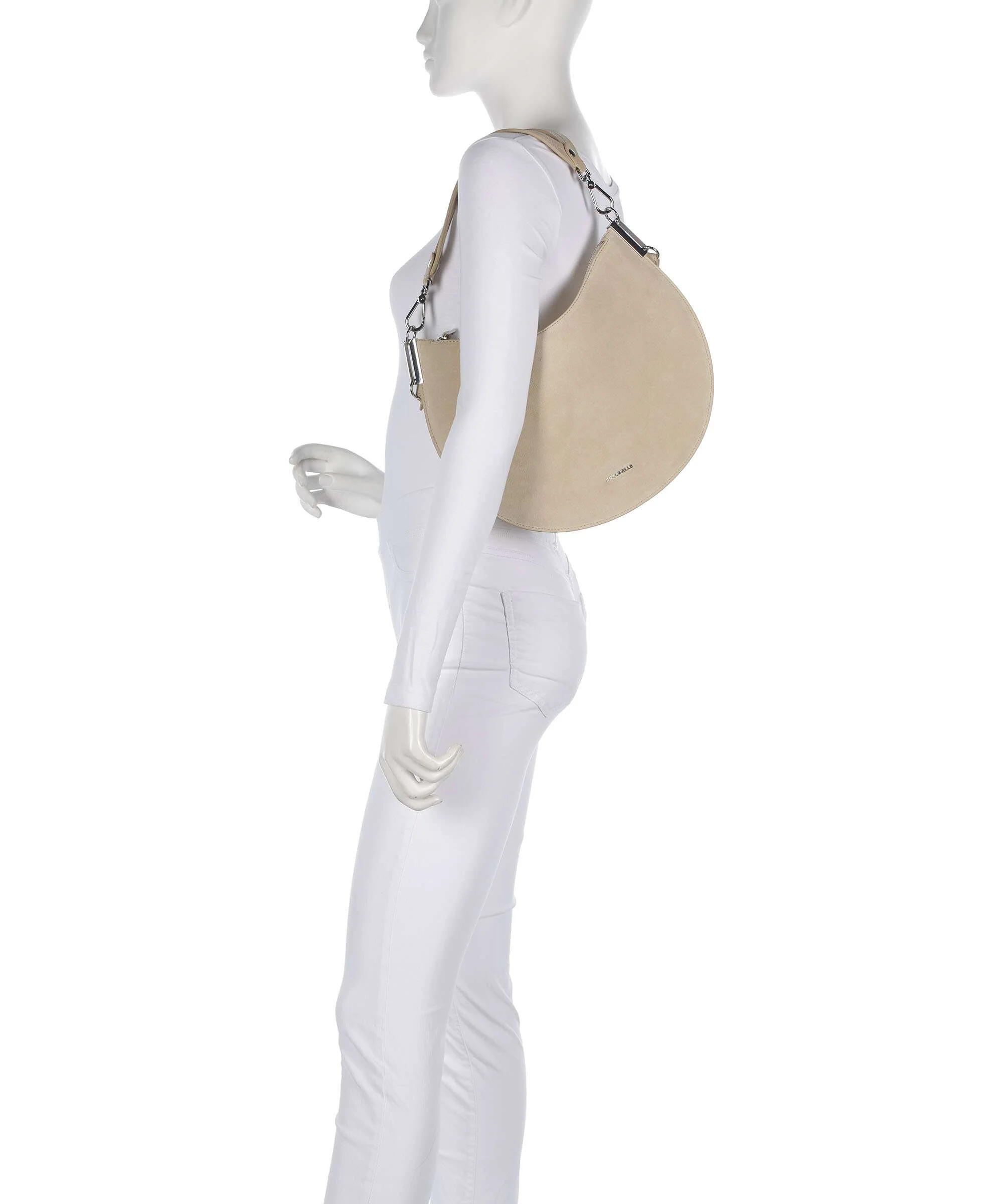 Coccinelle Sunup Suede Torebka worek sandshell - Image 3