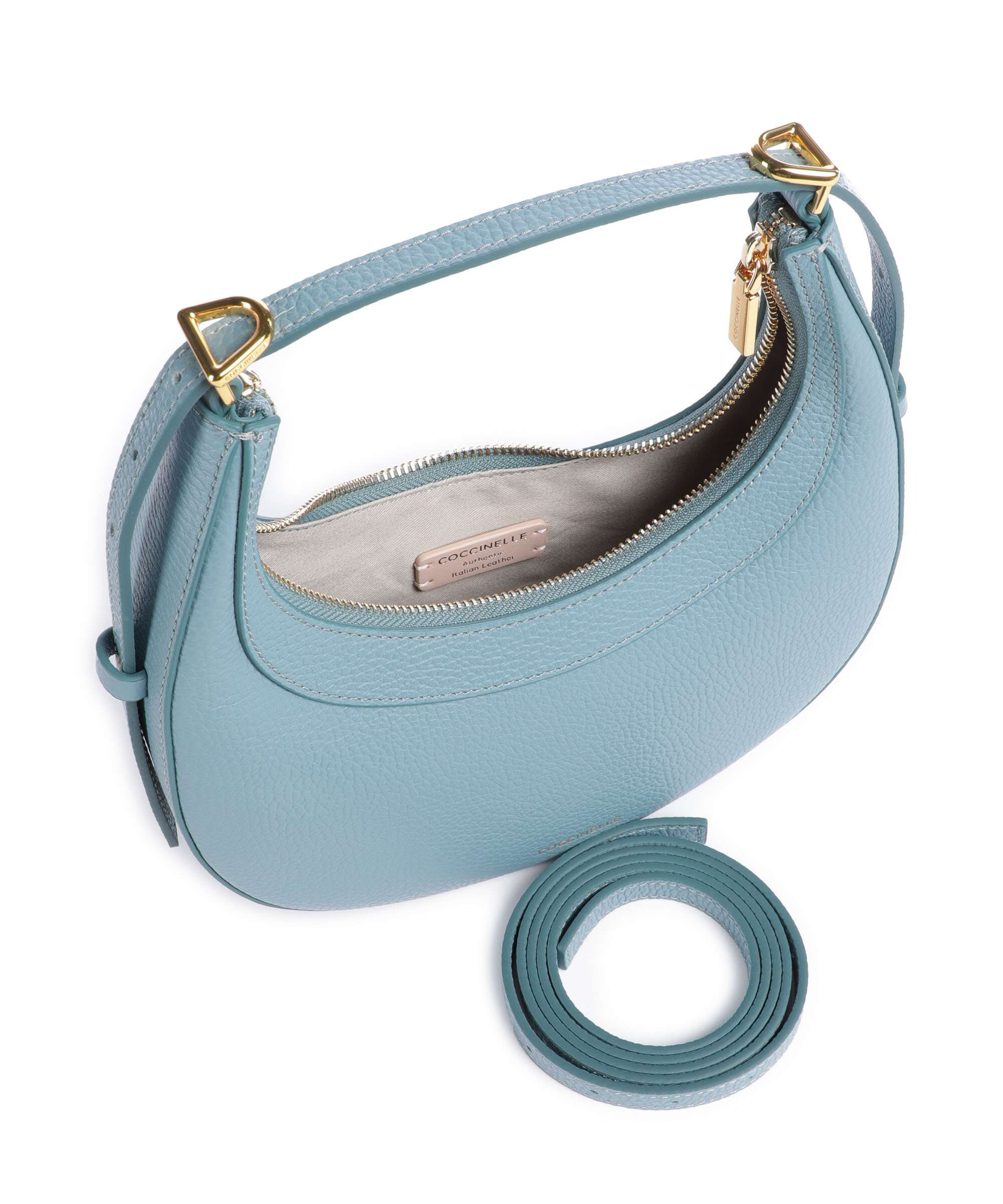 Coccinelle Whisper Torba na ramię arctic blue - Image 7