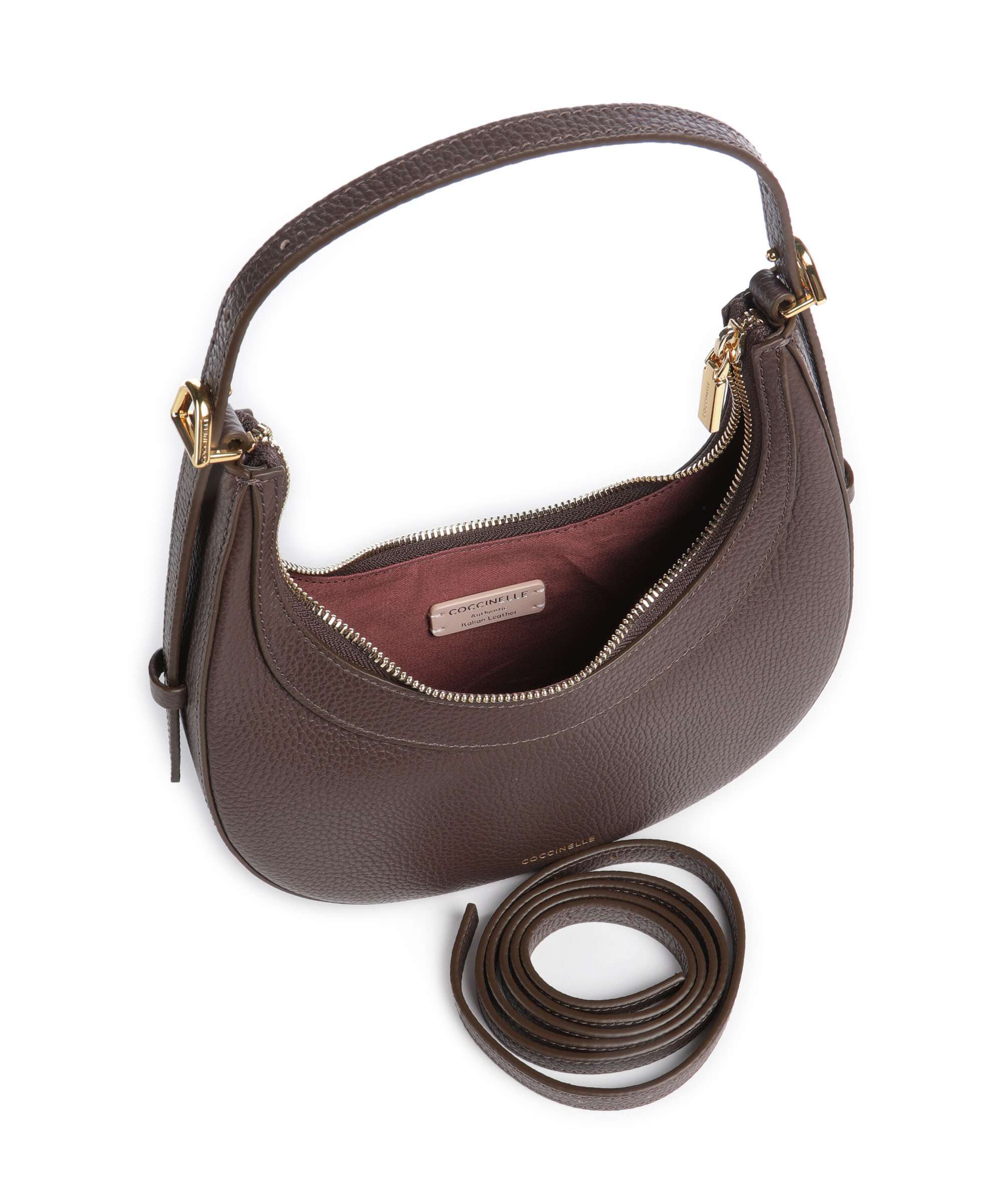 Coccinelle Whisper Torba na ramię brunette - Image 7