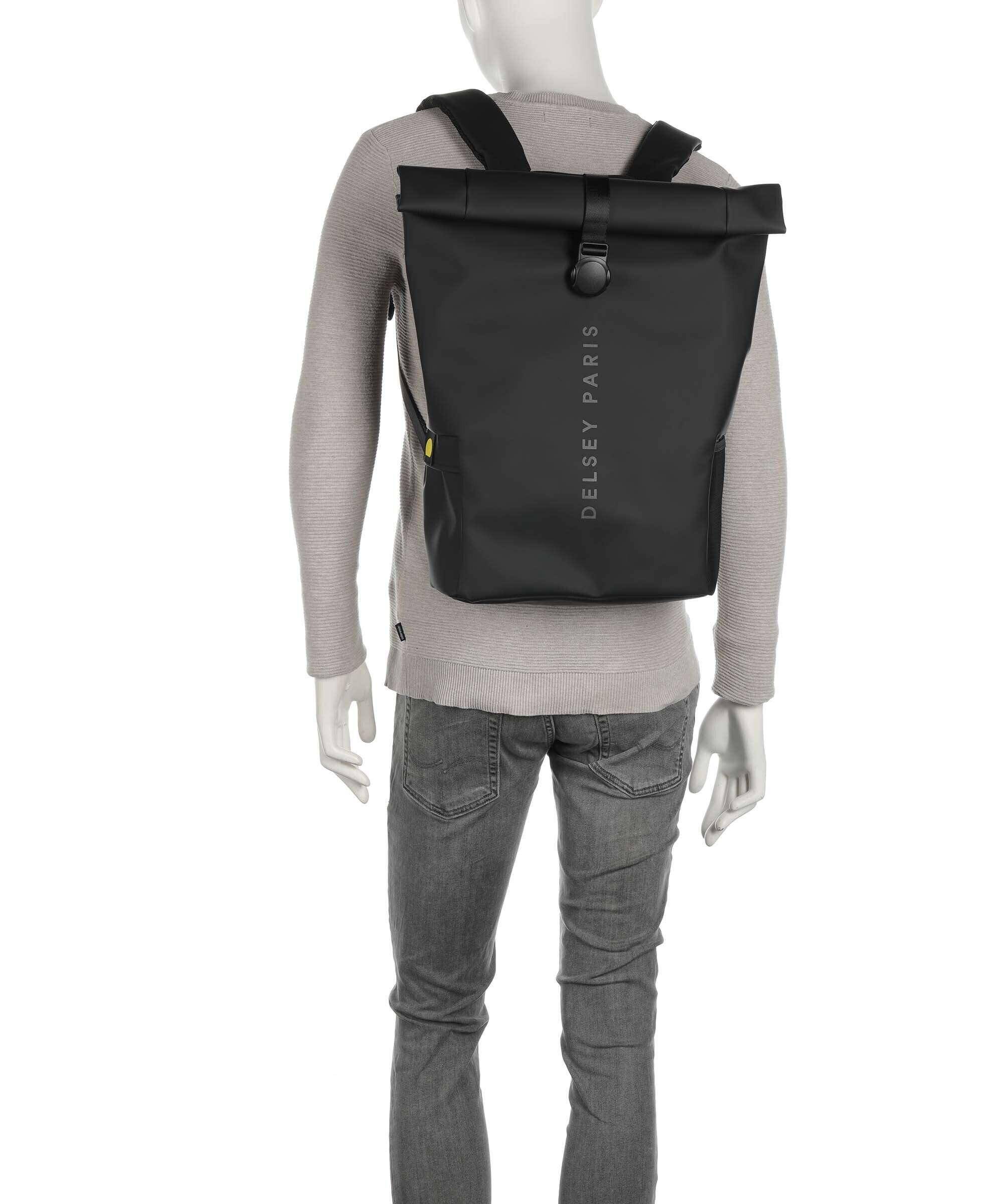 Delsey Paris Turenne Soft Plecak z rolowanym zamknięciem schwarz - Image 4