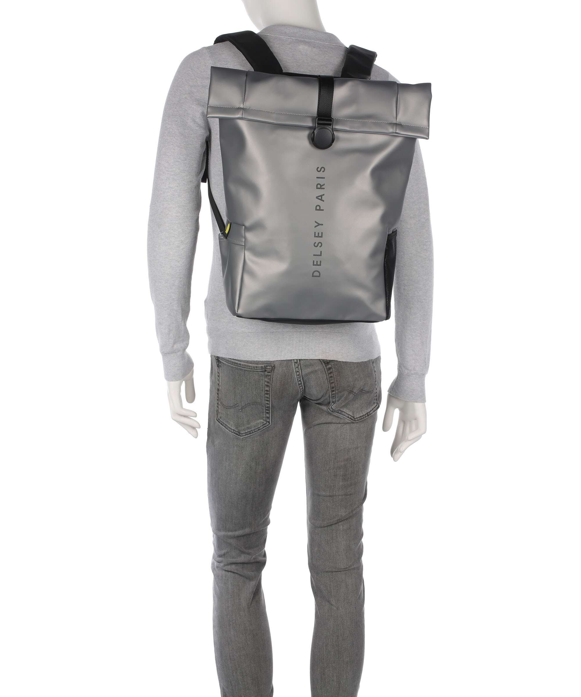 Delsey Paris Turenne Soft Plecak z rolowanym zamknięciem silber - Image 4