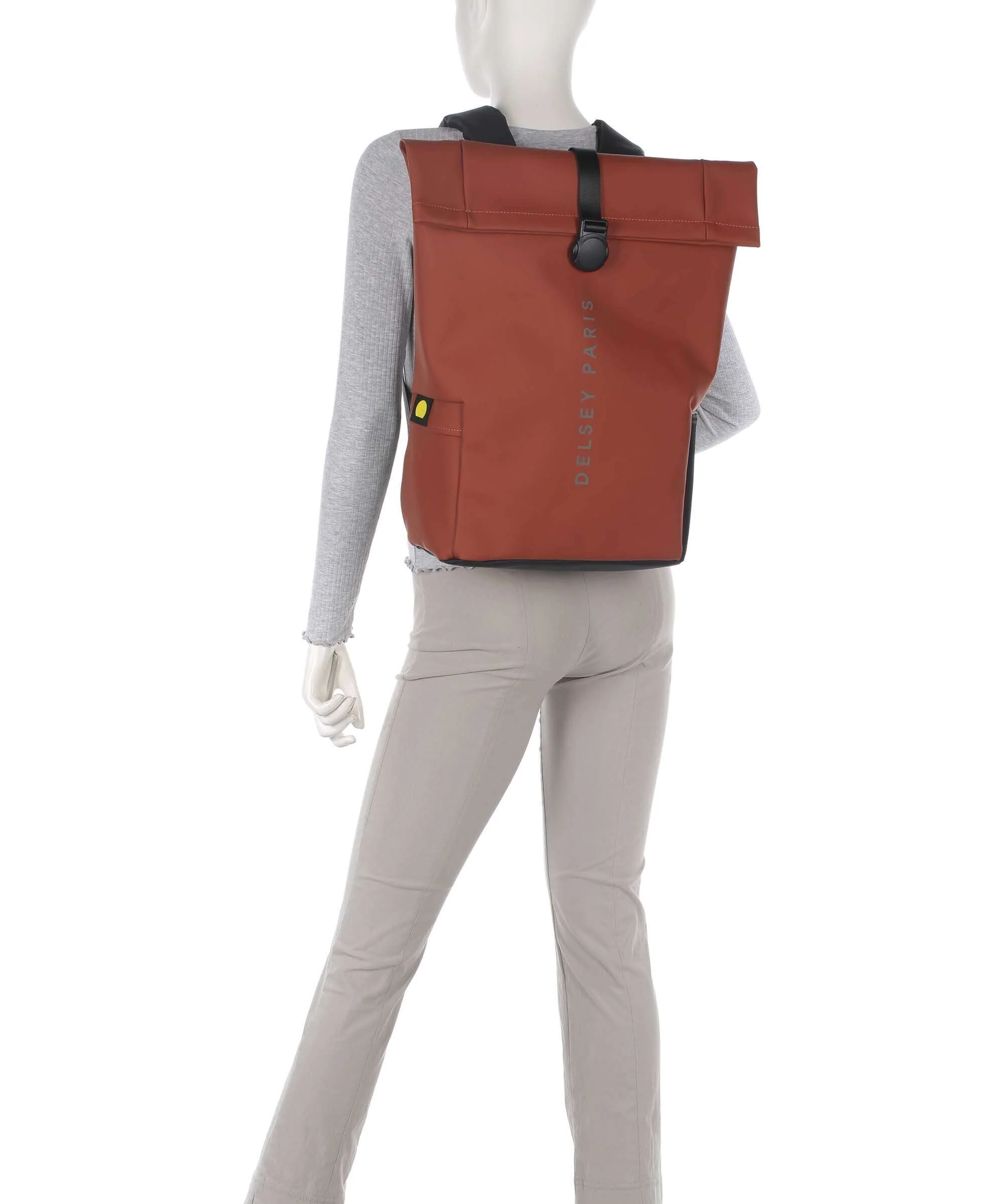 Delsey Paris Turenne Soft Plecak z rolowanym zamknięciem backstein - Image 3