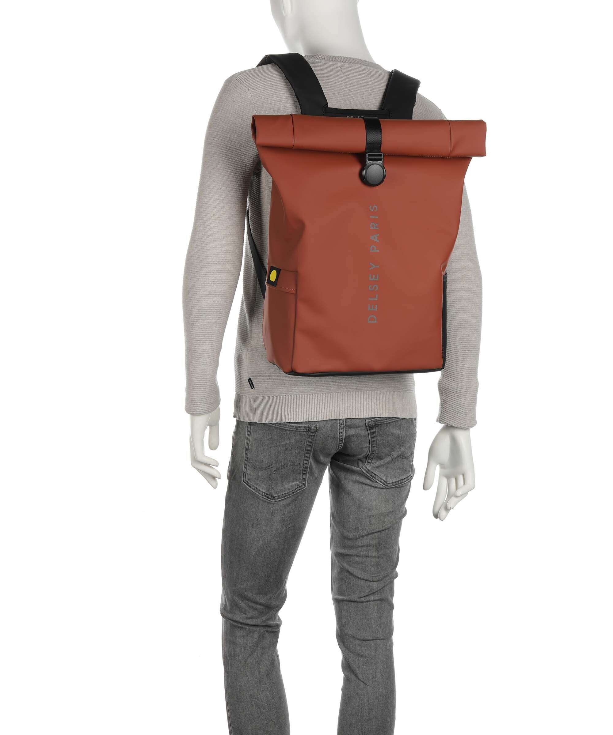 Delsey Paris Turenne Soft Plecak z rolowanym zamknięciem backstein - Image 4