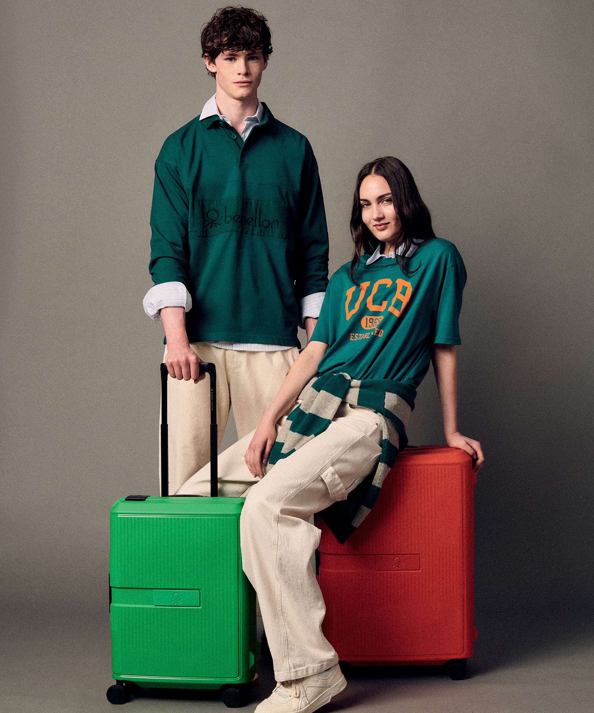 Delsey Paris x United Colors of Benetton CB Hard Walizka na 4 kołach green - Image 2