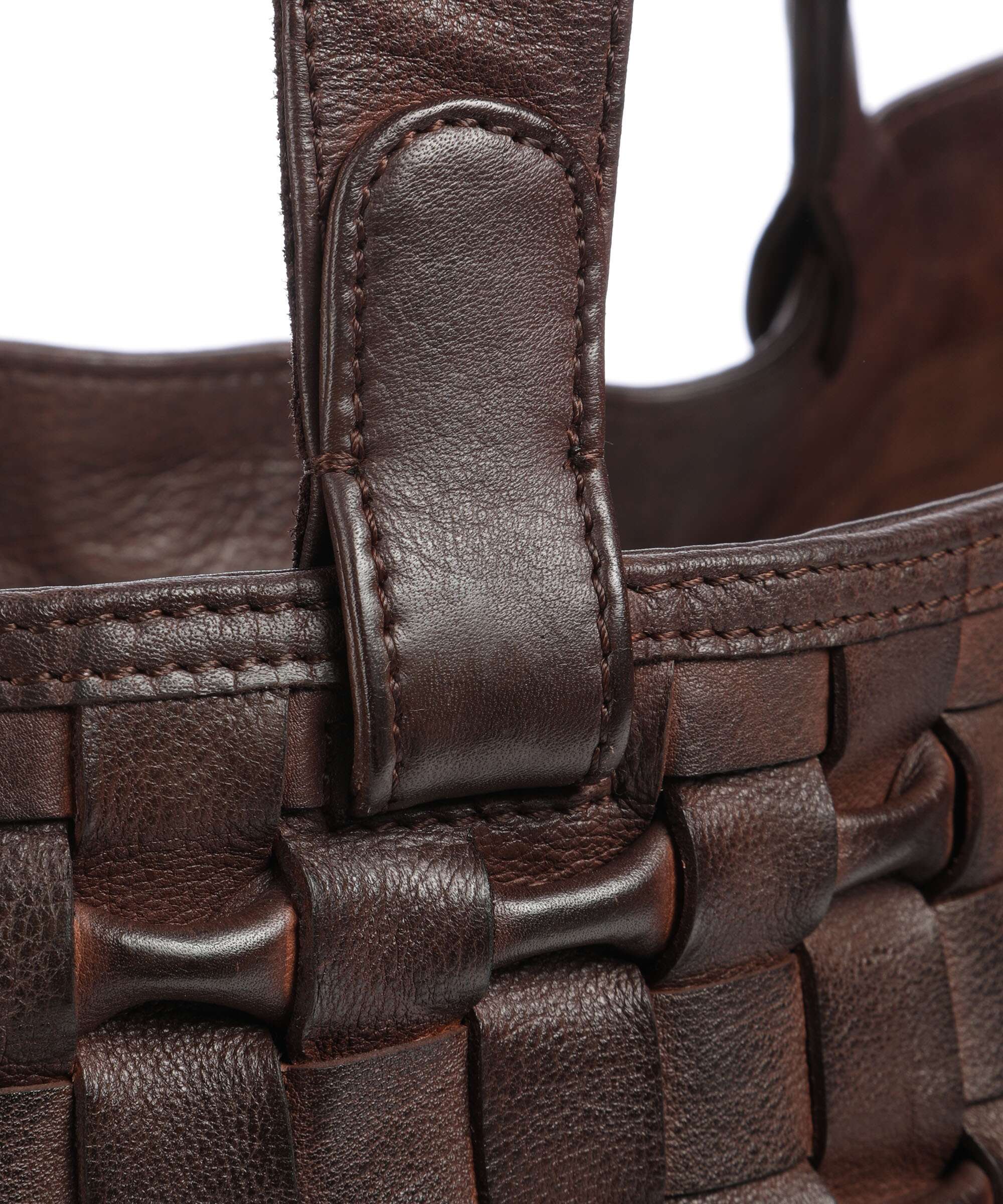 Depeche Modern Handcraft Torba na zakupy choco brown - Image 4