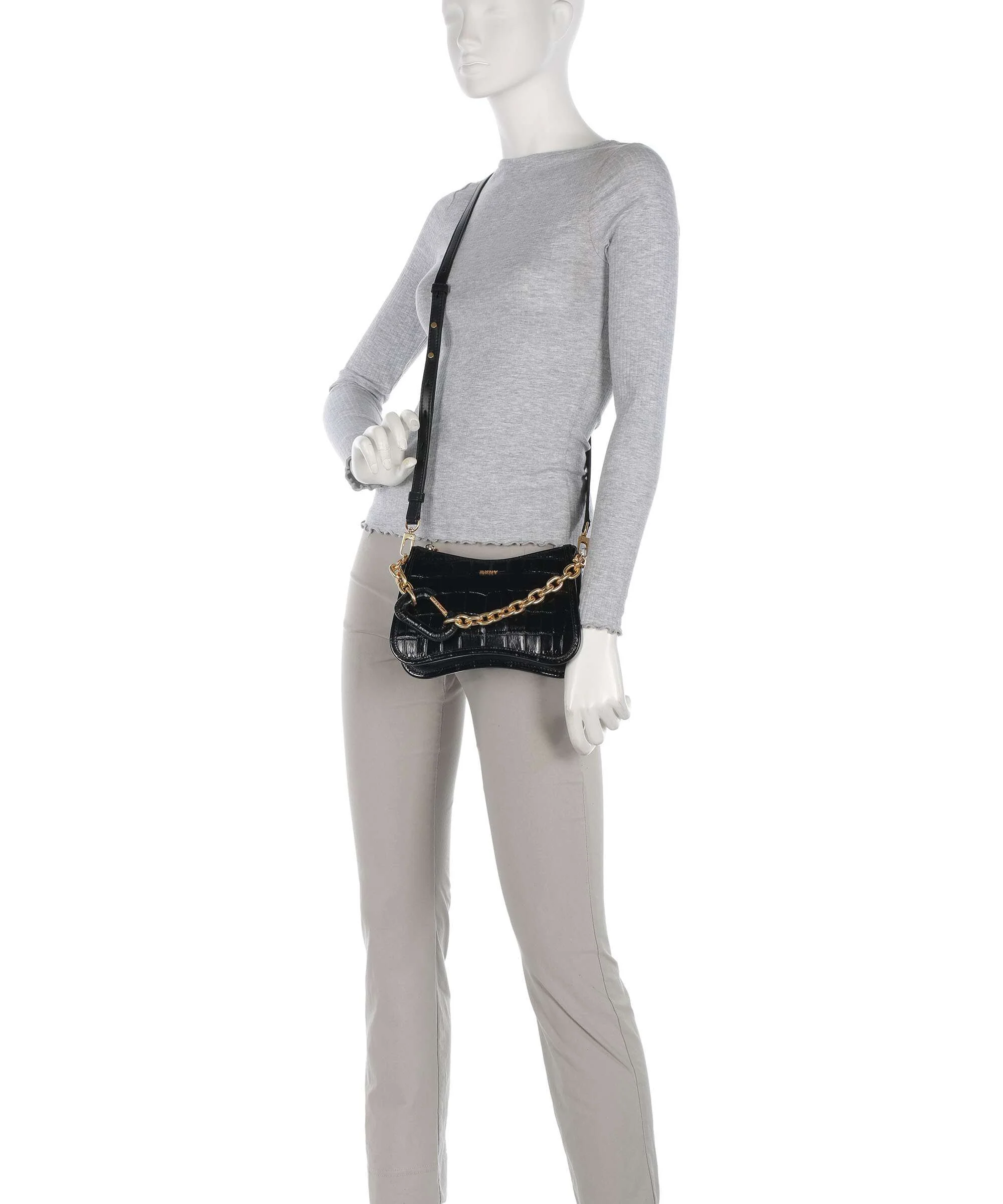 DKNY Adria Torba przez ramię black/gold - Image 3