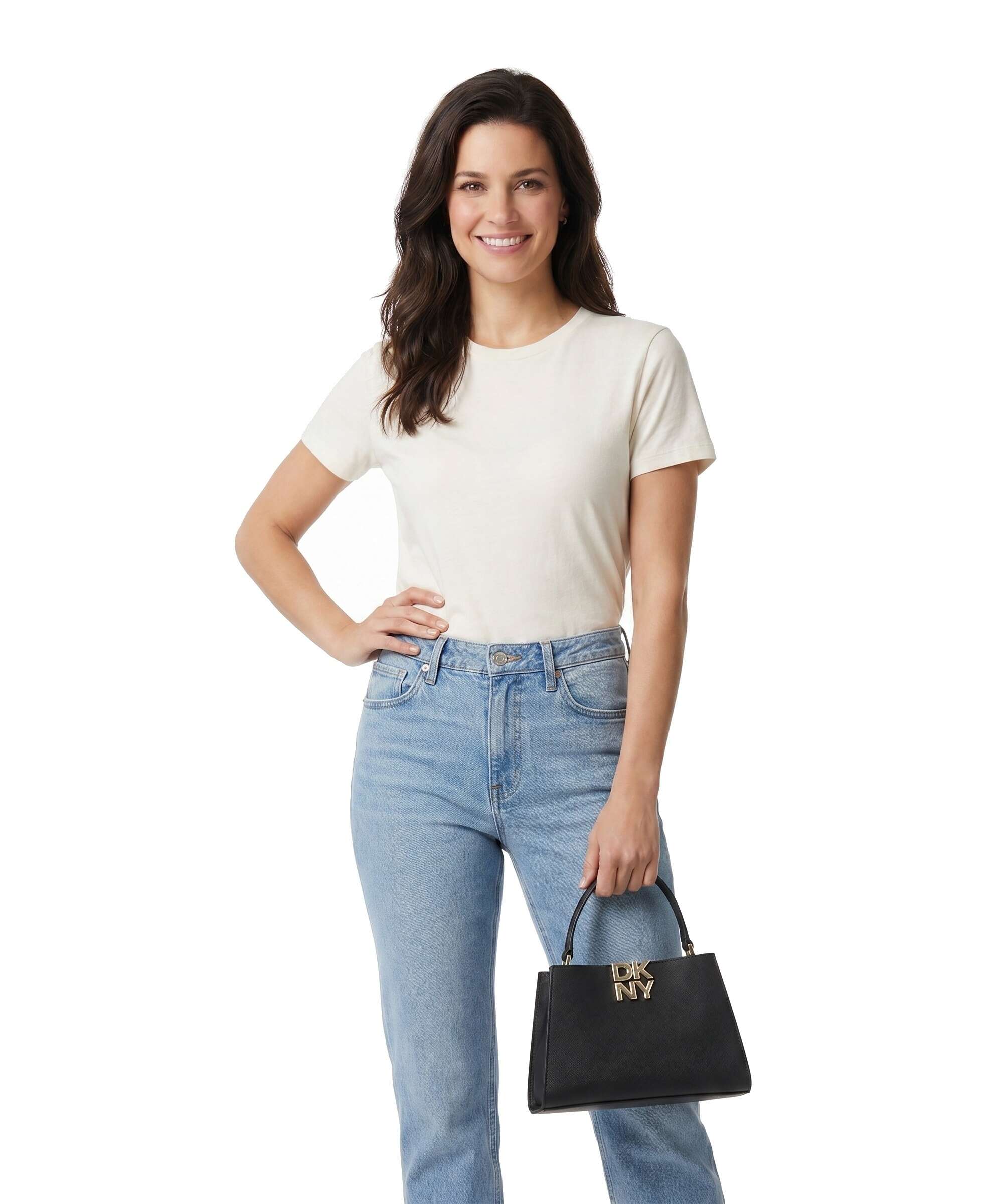 DKNY Foster Small Torebka black/gold - Image 3
