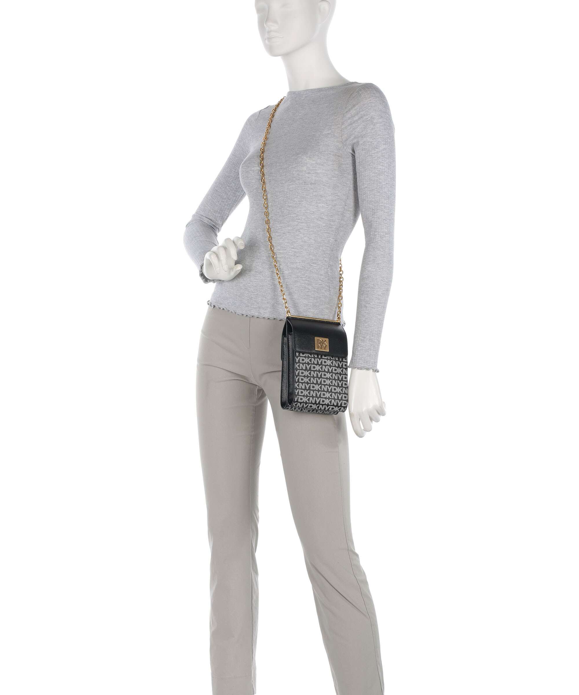 DKNY Mona Torebka na telefon black logo - Image 3