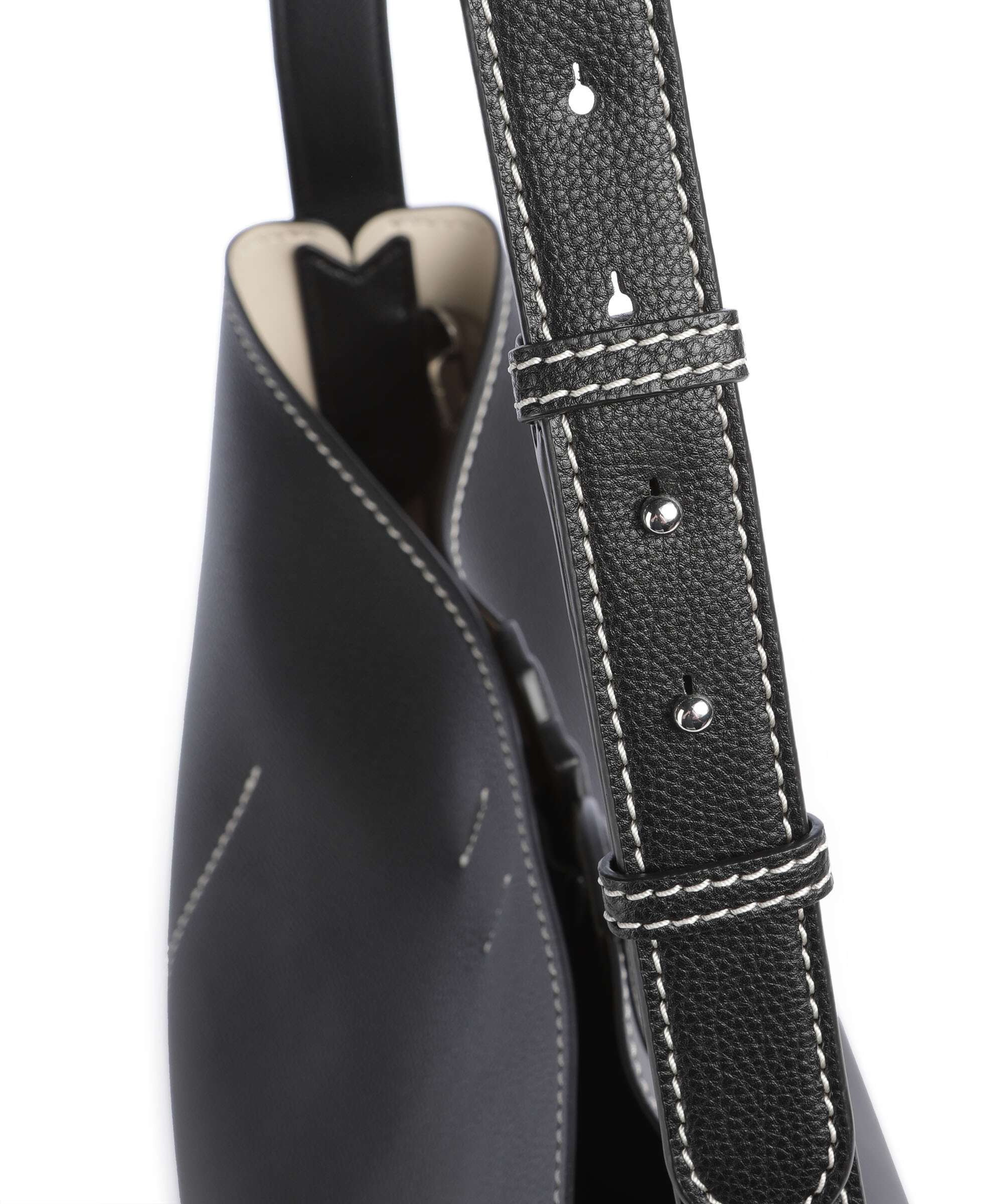 DKNY Nicole Torebka worek black/light taupe - Image 6