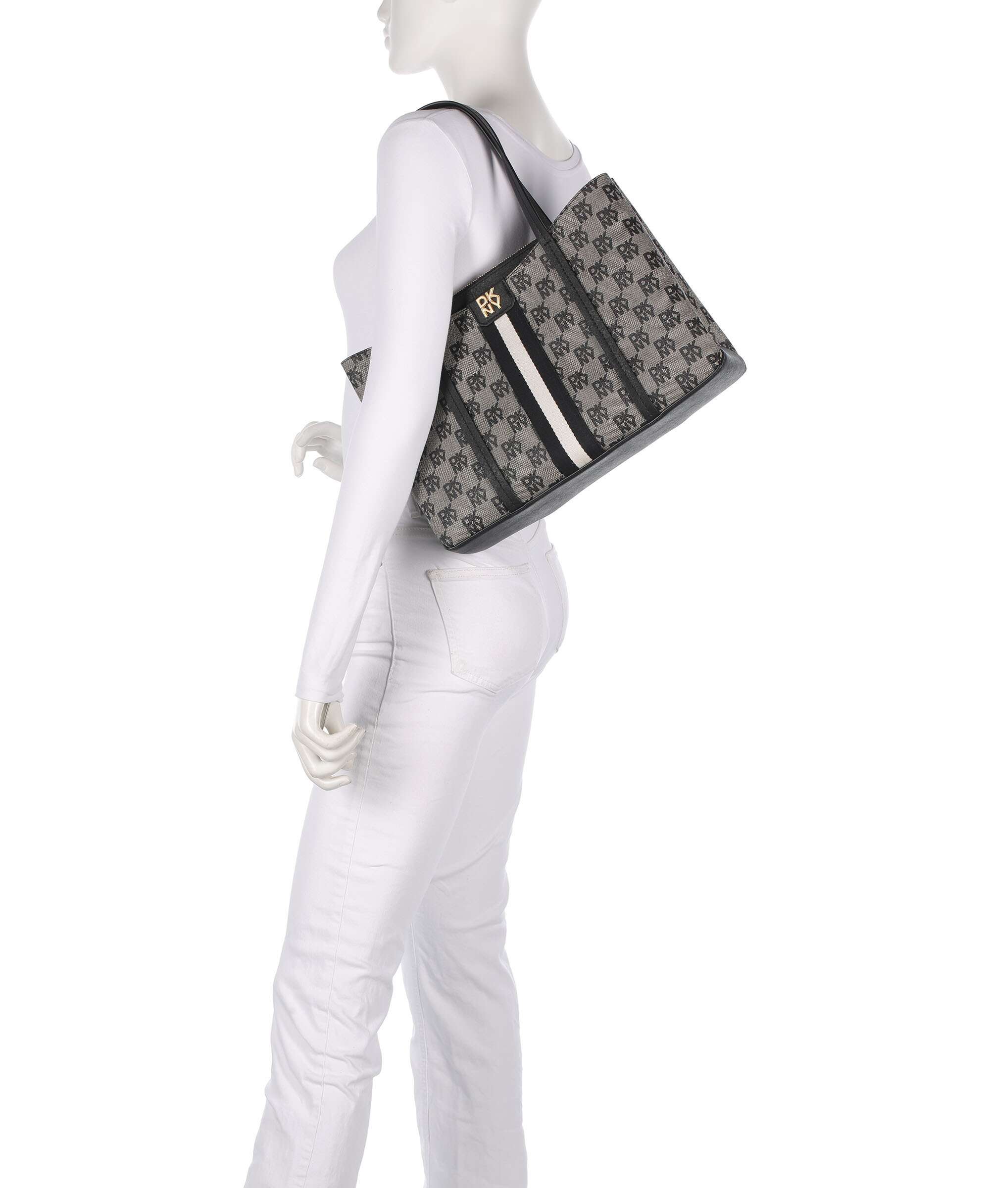 DKNY Nuri Torba na zakupy black logo/black - Image 3