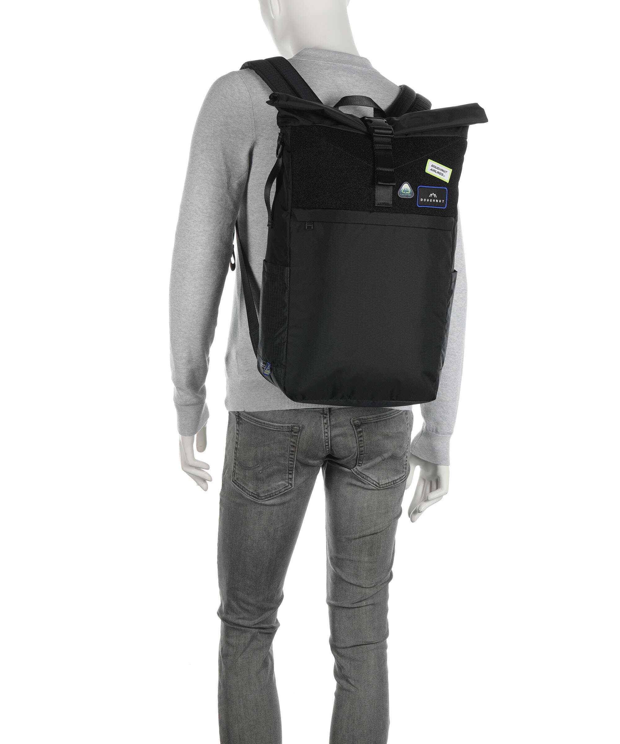 Doughnut Airlines Jetpack Plecak z rolowanym zamknięciem black - Image 4