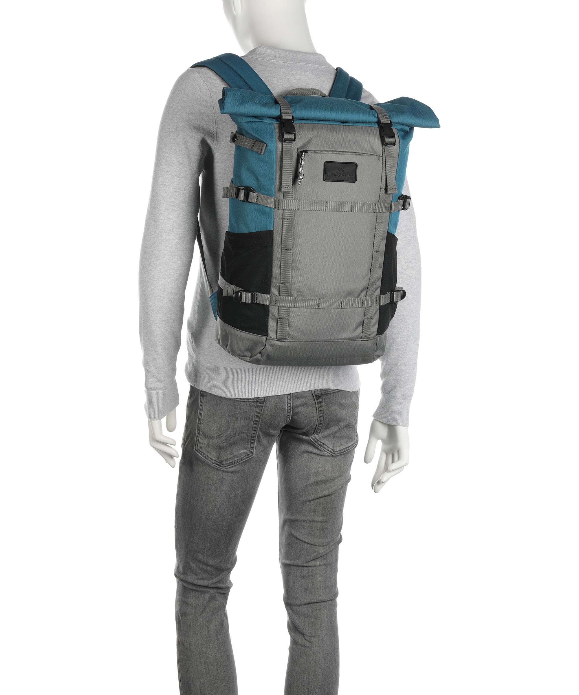 Doughnut Paratrooper Plecak z rolowanym zamknięciem grey/teal - Image 4