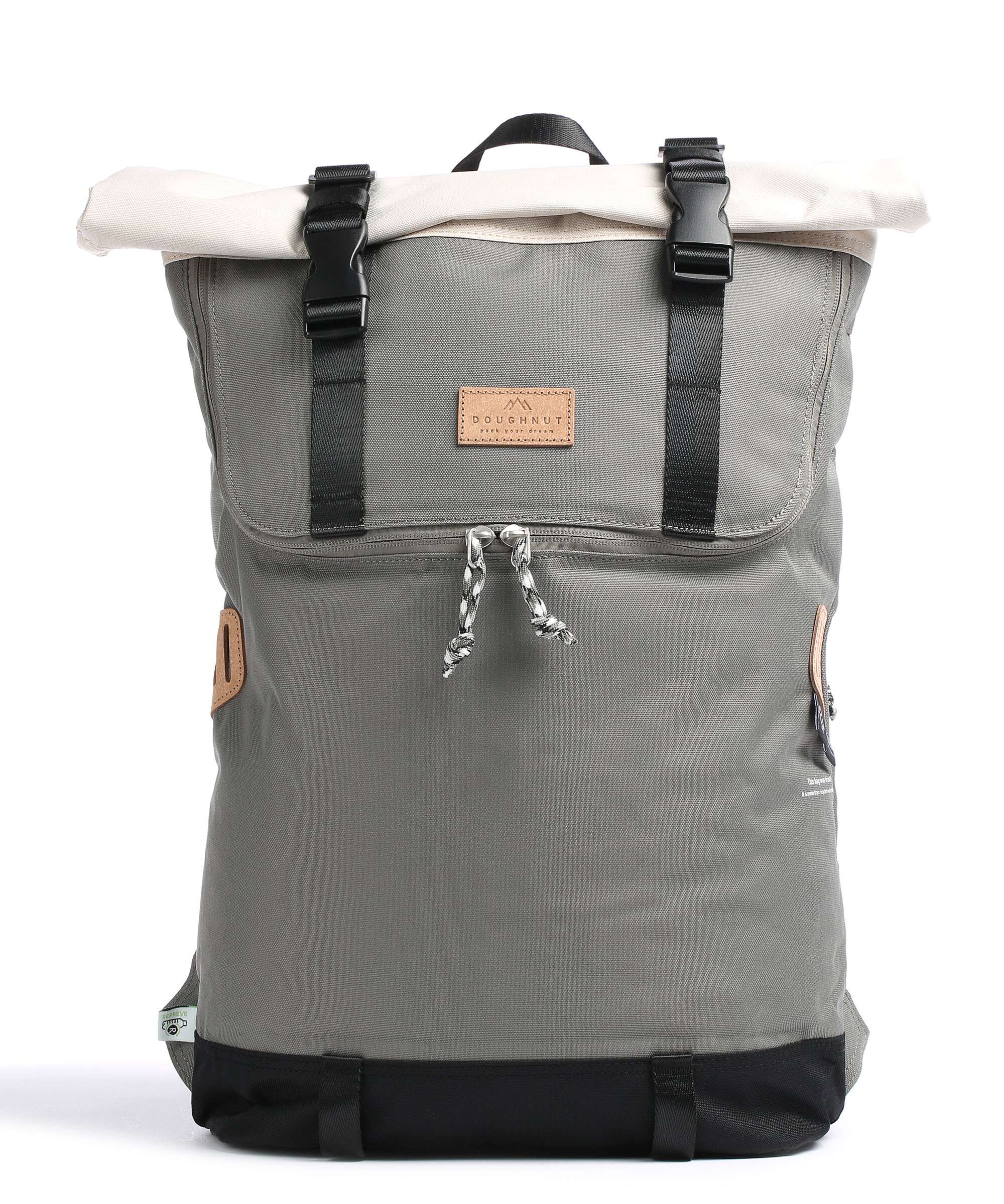 Doughnut Reborn Christopher Plecak z rolowanym zamknięciem grey/stone