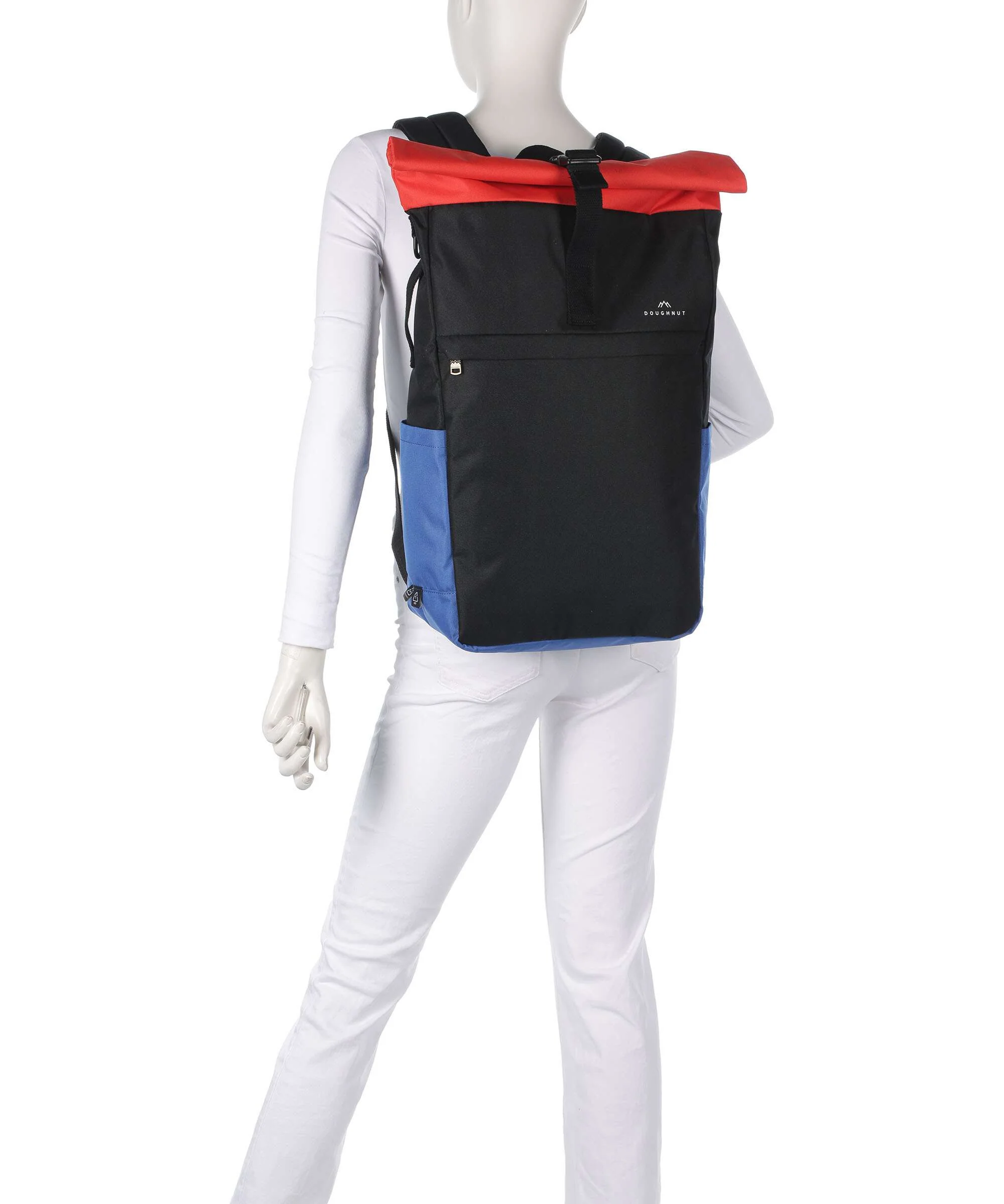 Doughnut Reborn Jetpack Plecak z rolowanym zamknięciem black/grapefruit - Image 3