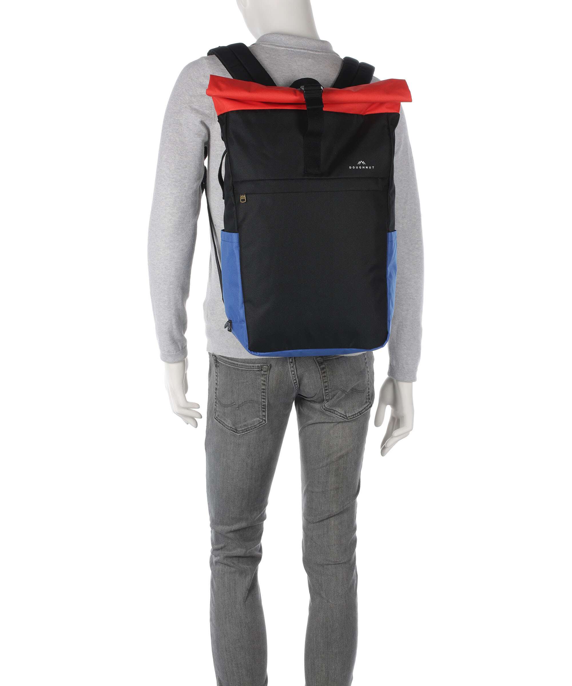 Doughnut Reborn Jetpack Plecak z rolowanym zamknięciem black/grapefruit - Image 4