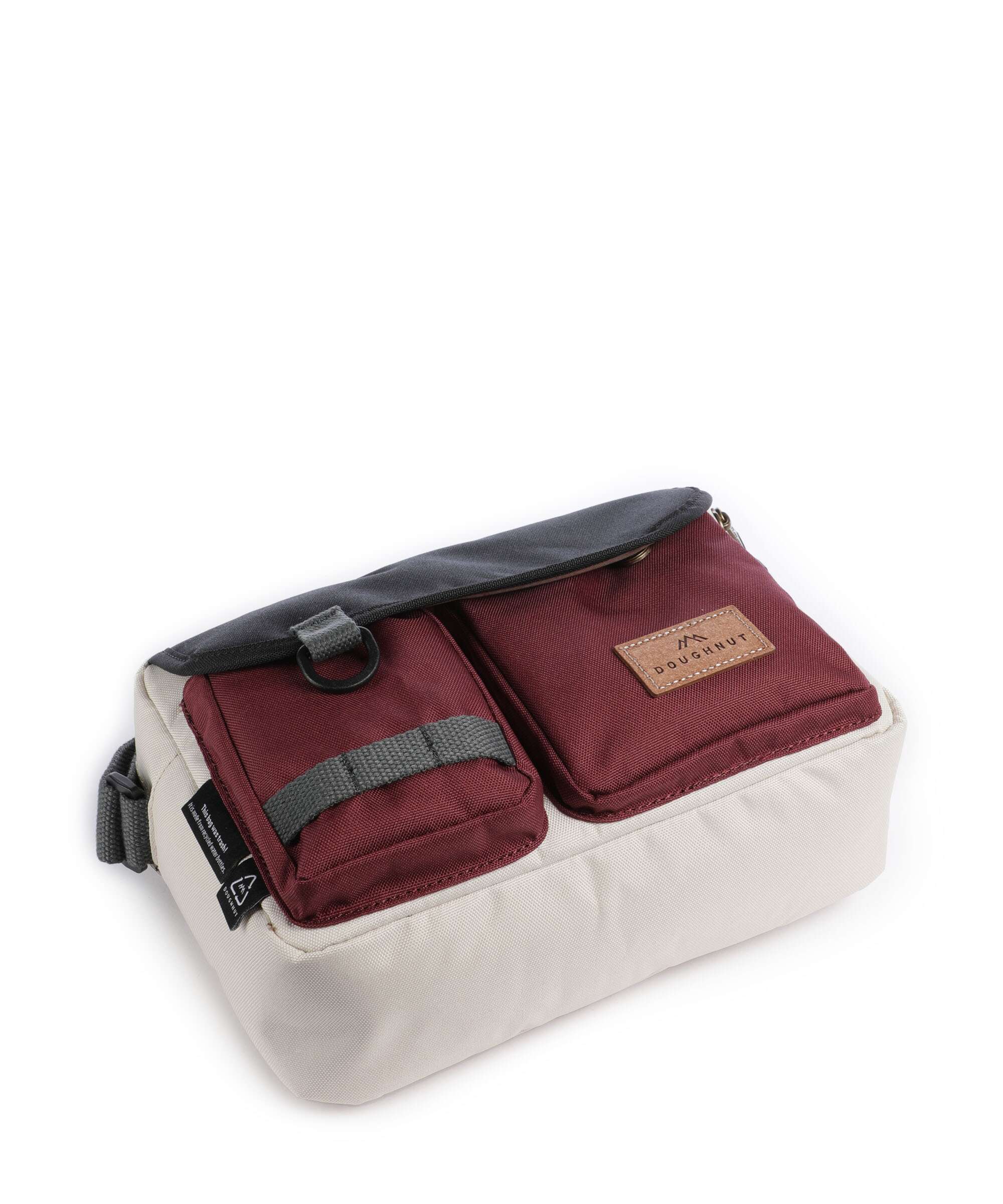 Doughnut Reborn Mission Lite Torba przez ramię stone/wine - Image 5