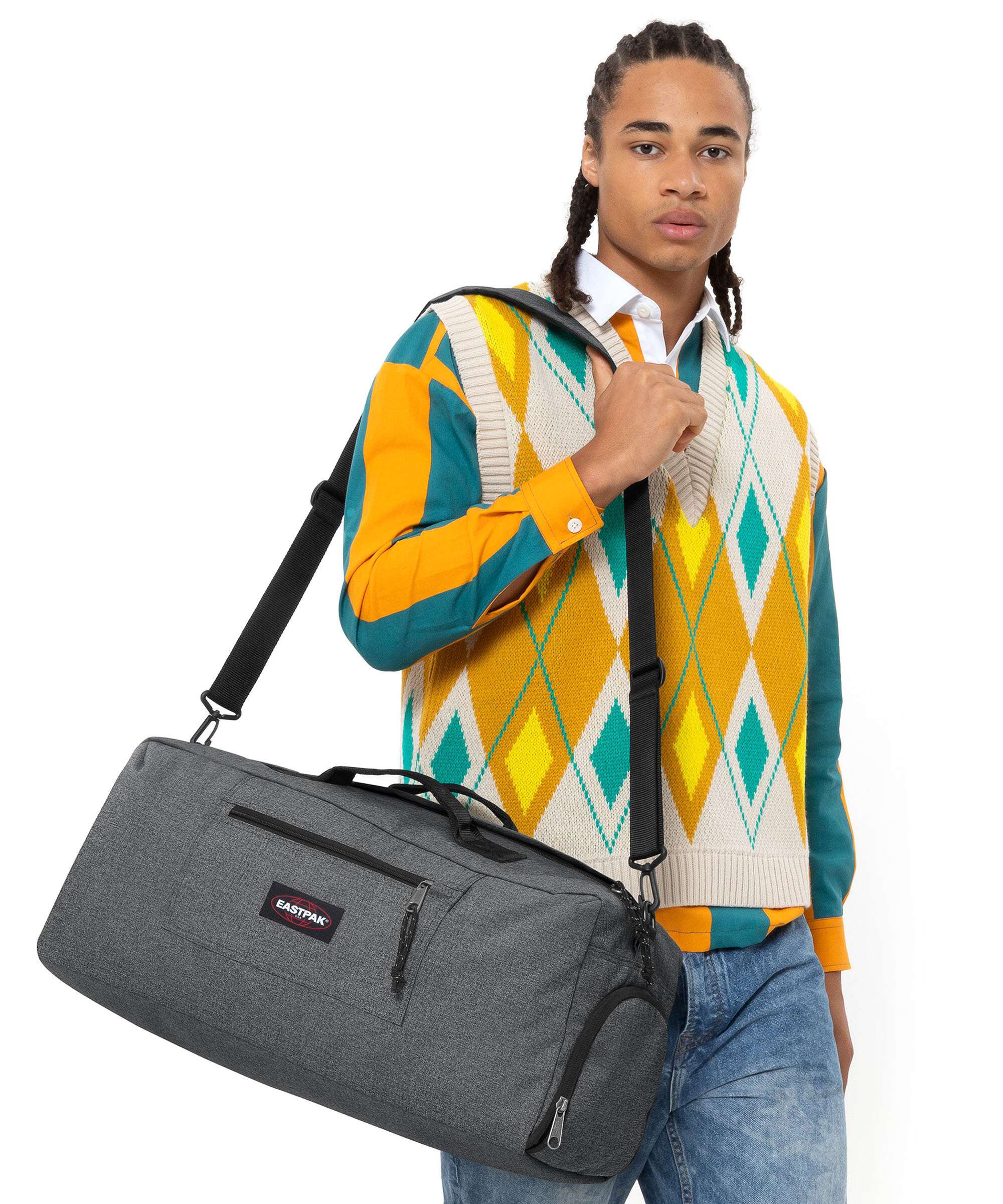 Eastpak Duffl'r M Torba weekendowa black denim - Image 3