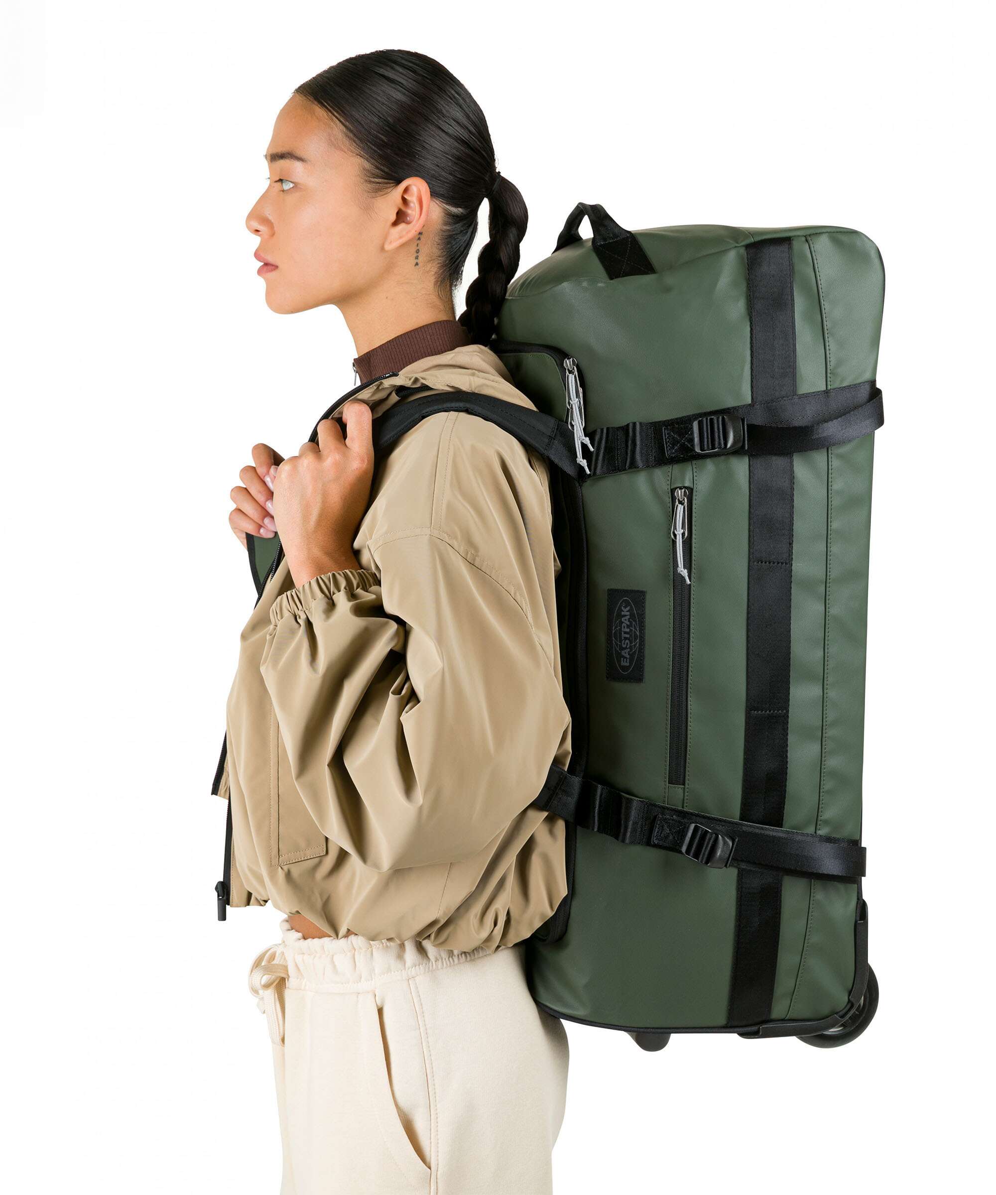Eastpak Tarp Duffel Pack M Torba podróżna na kółkach forest - Image 4