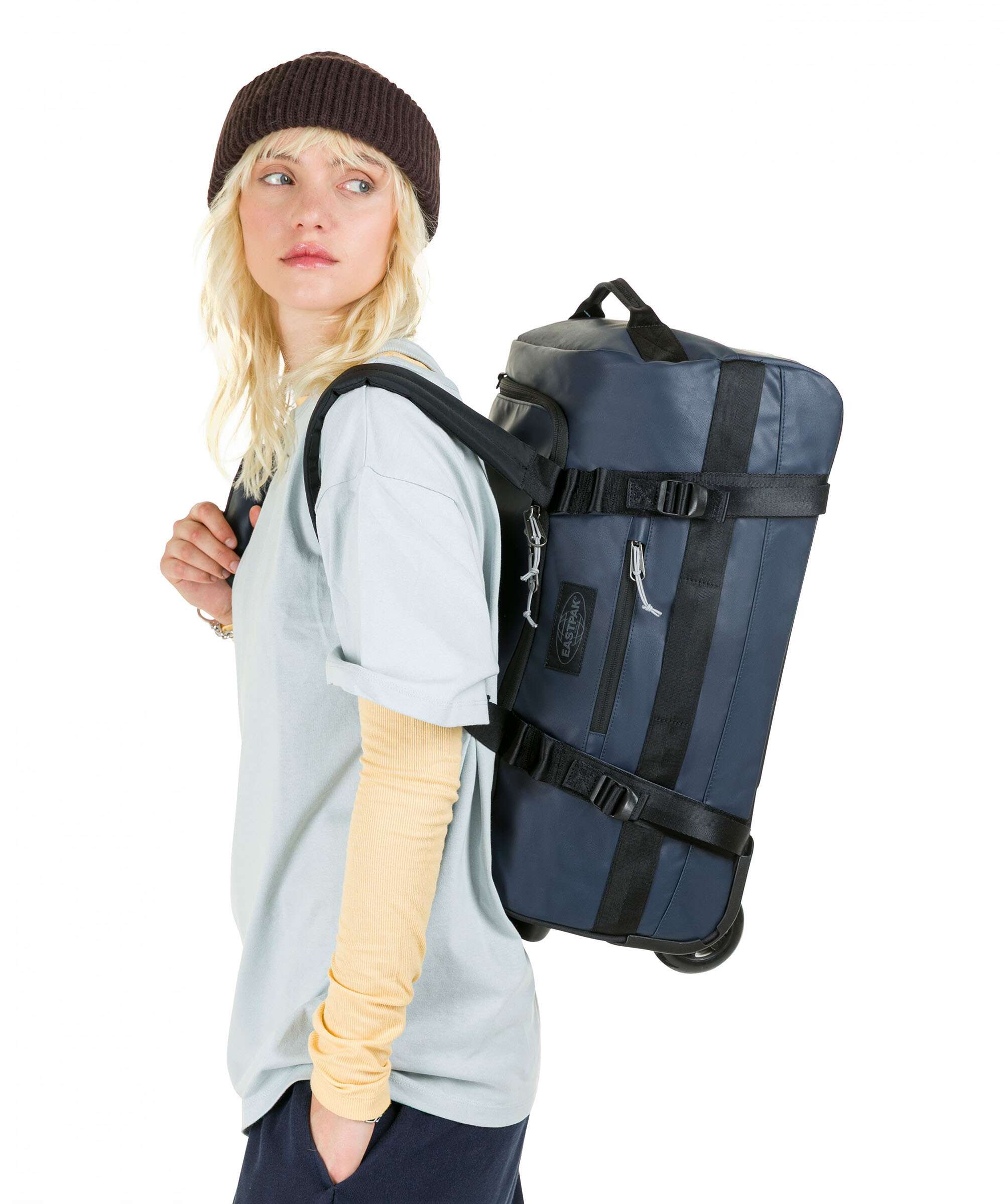 Eastpak Tarp Duffel Pack S Torba podróżna na kółkach navy - Image 4