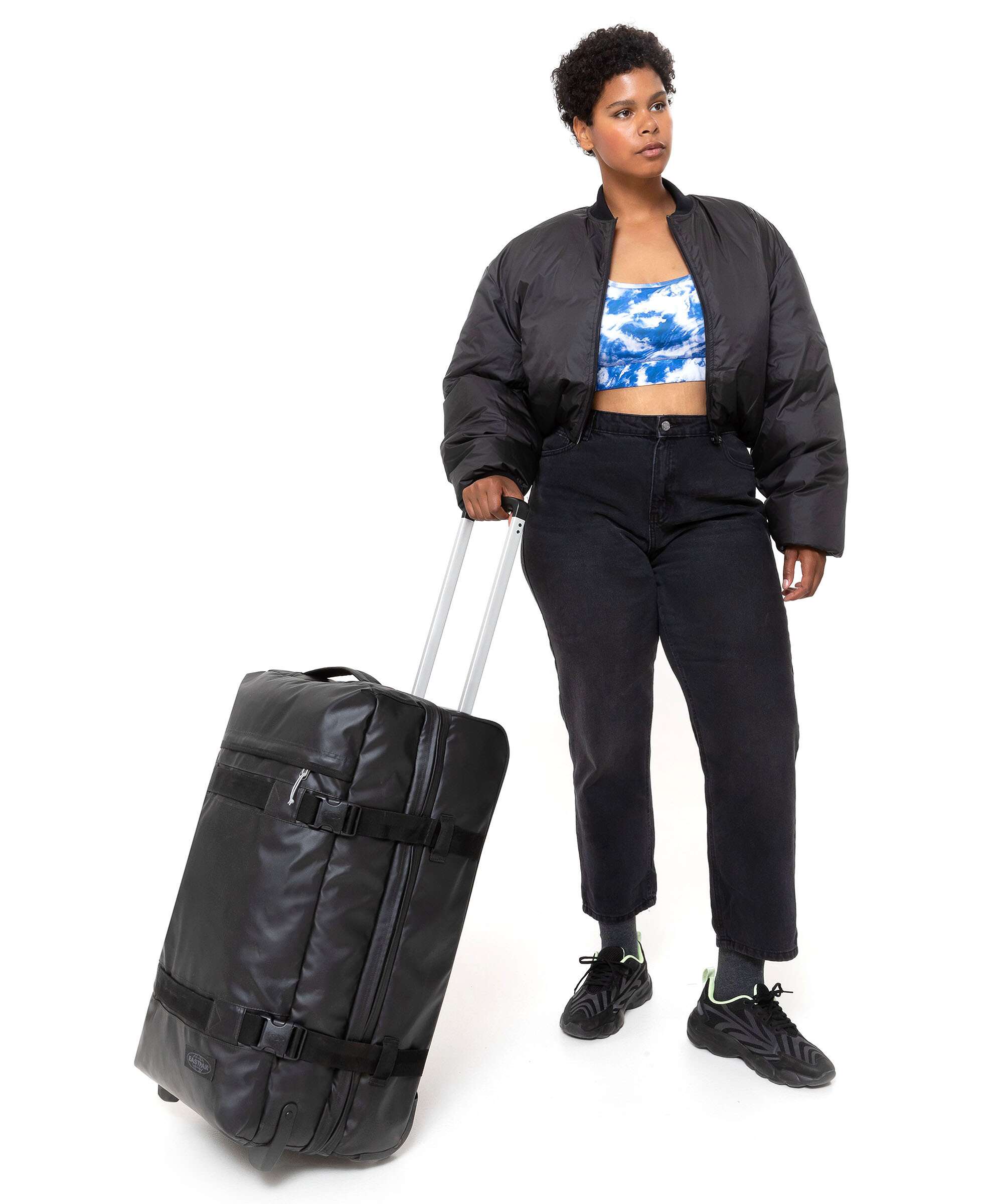 Eastpak Tarp Transit'R M Torba podróżna na kółkach tarp black - Image 3