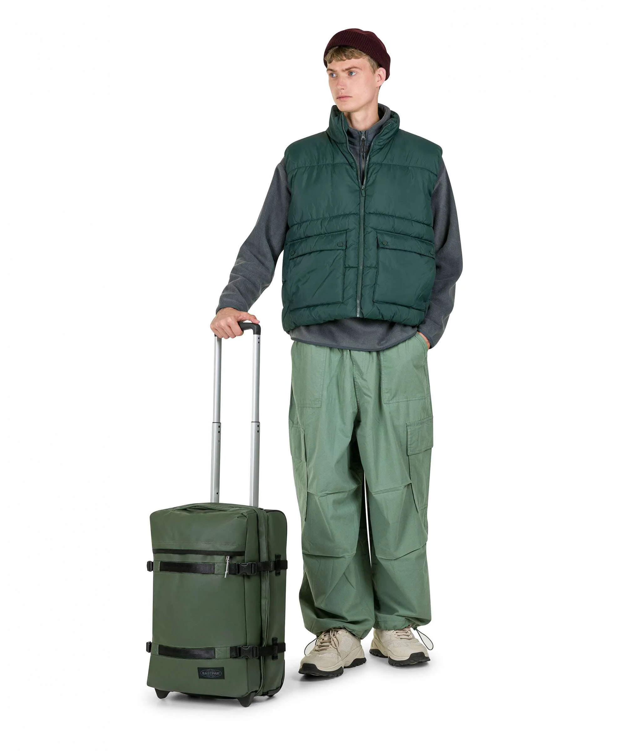 Eastpak Tarp Transit'R S Torba podróżna na kółkach forest - Image 3