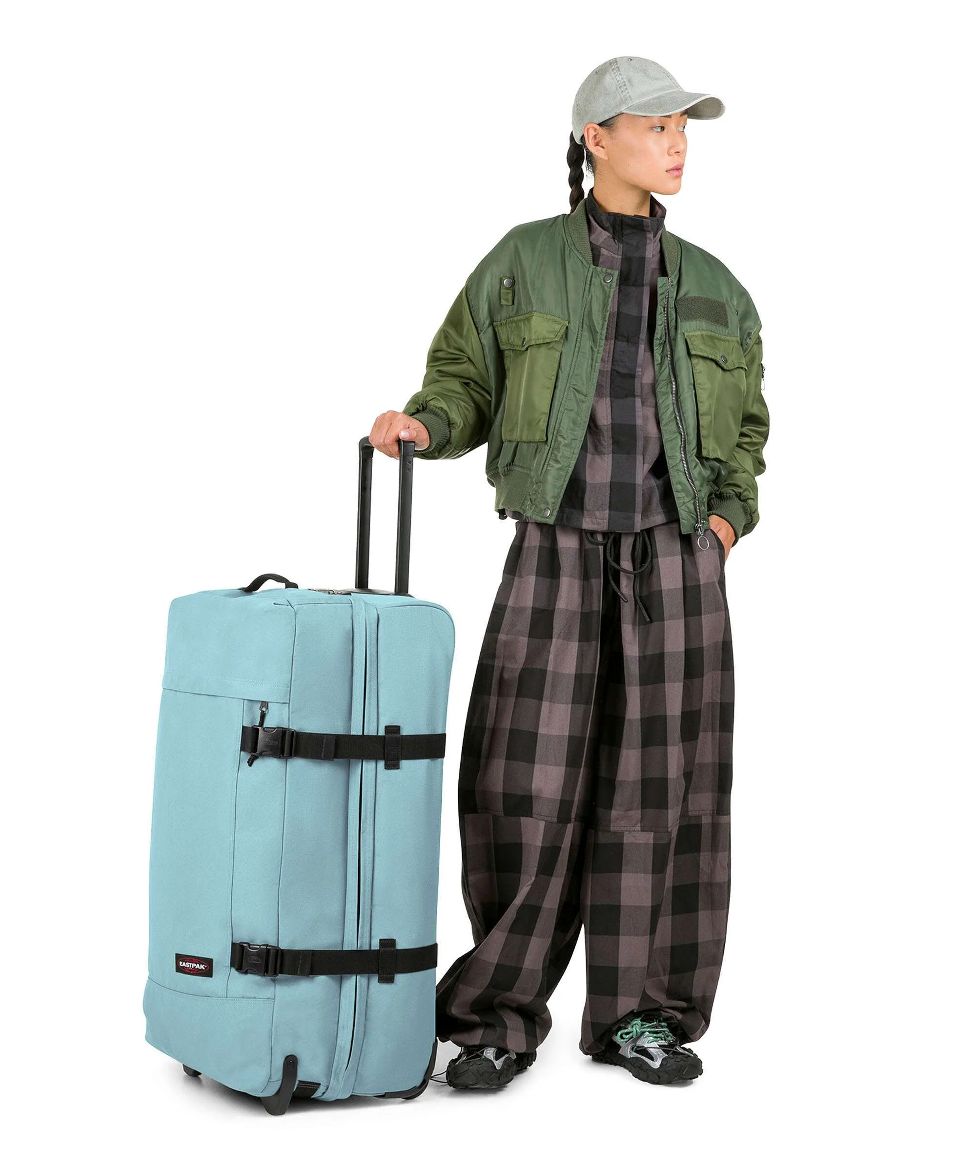 Eastpak Tranverz L Torba podróżna na kółkach waterfall blue - Image 3